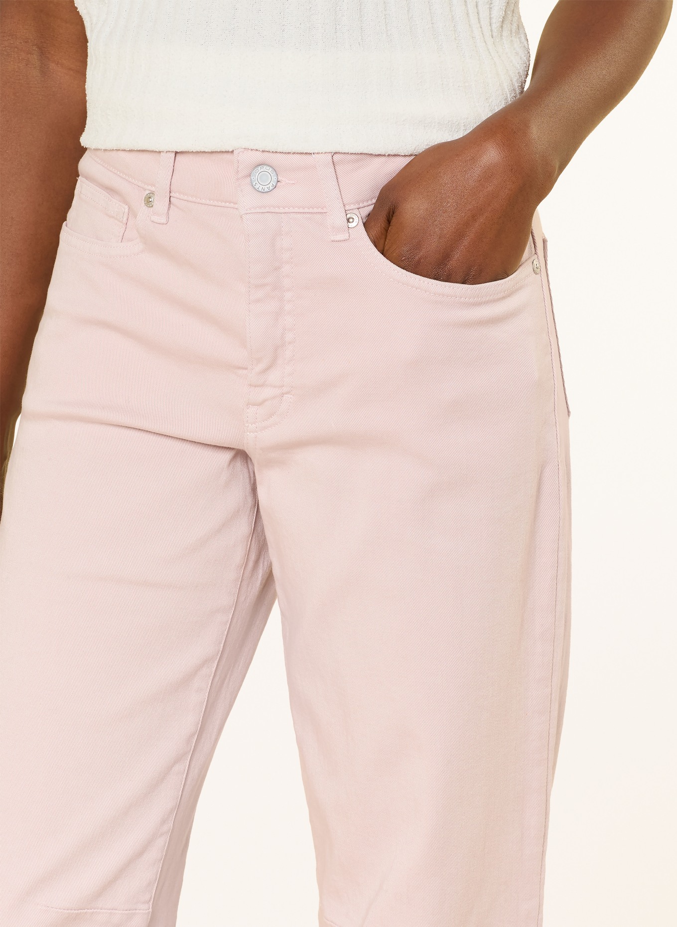OPUS PANTS MELLY Cropped Jeans: ROSE