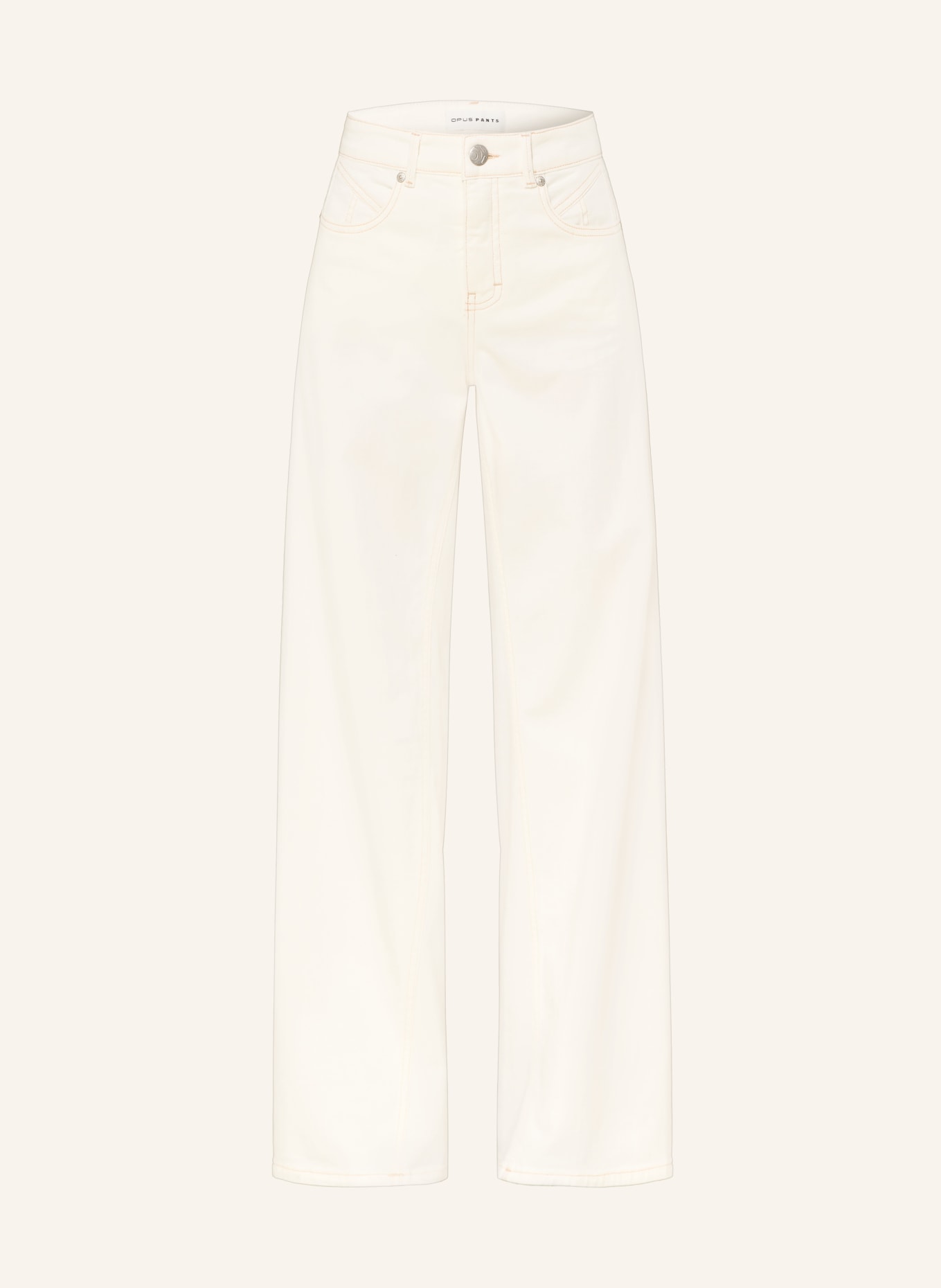 OPUS PANTS Wide-Leg Jeans MELLY GLOOM: 1004 MILK