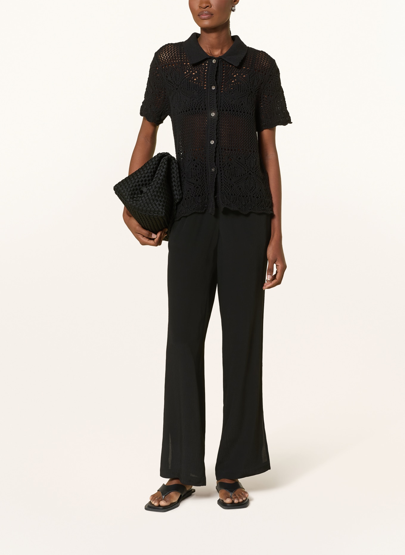 OPUS PANTS Marlenehose MALOTTA: SCHWARZ
