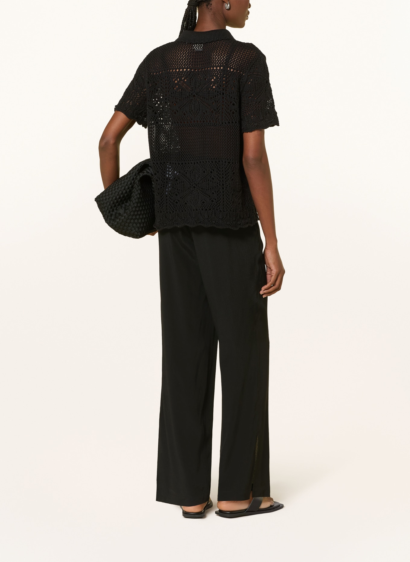 OPUS PANTS Marlenehose MALOTTA: SCHWARZ