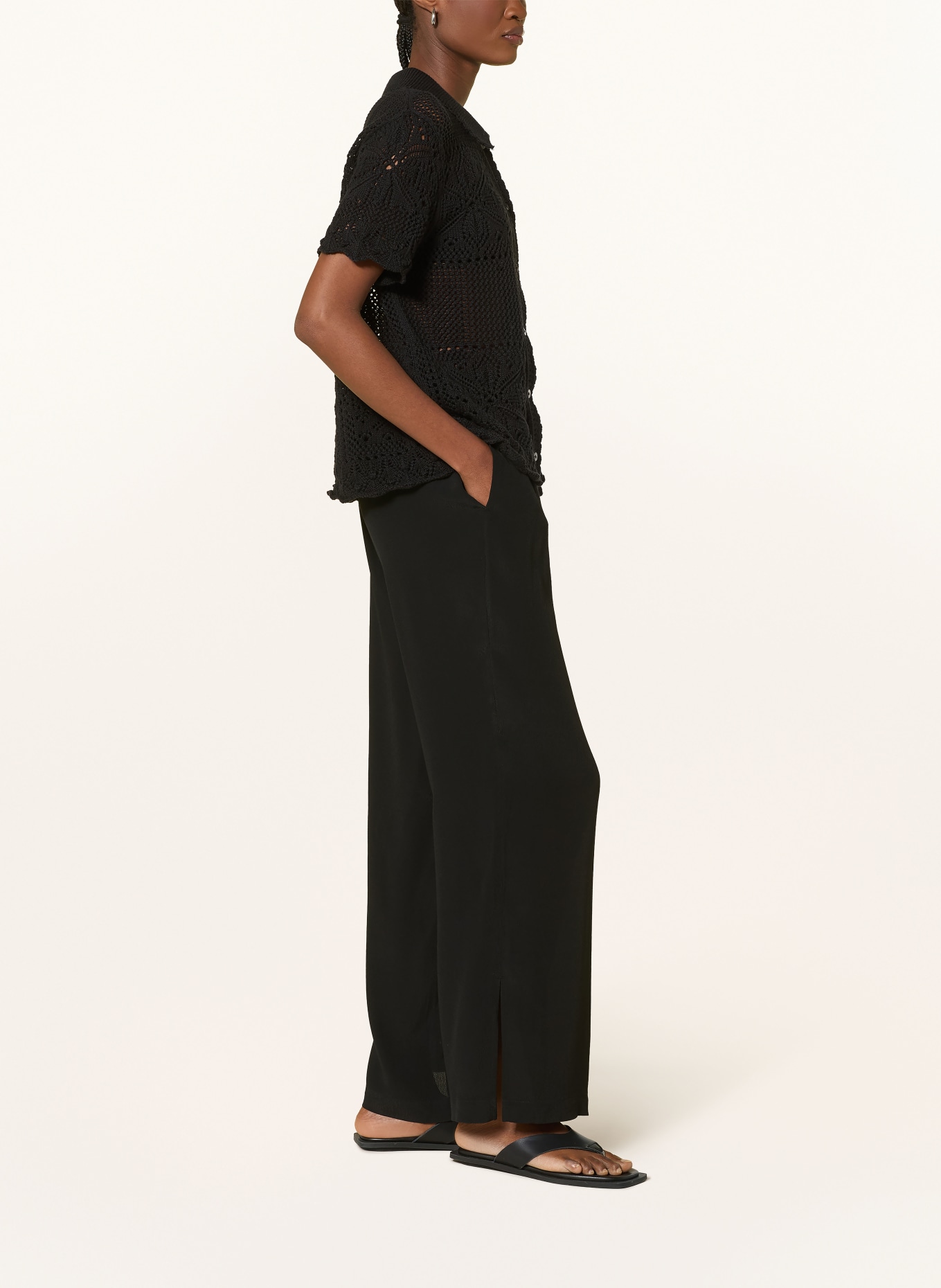 OPUS PANTS Marlenehose MALOTTA: SCHWARZ