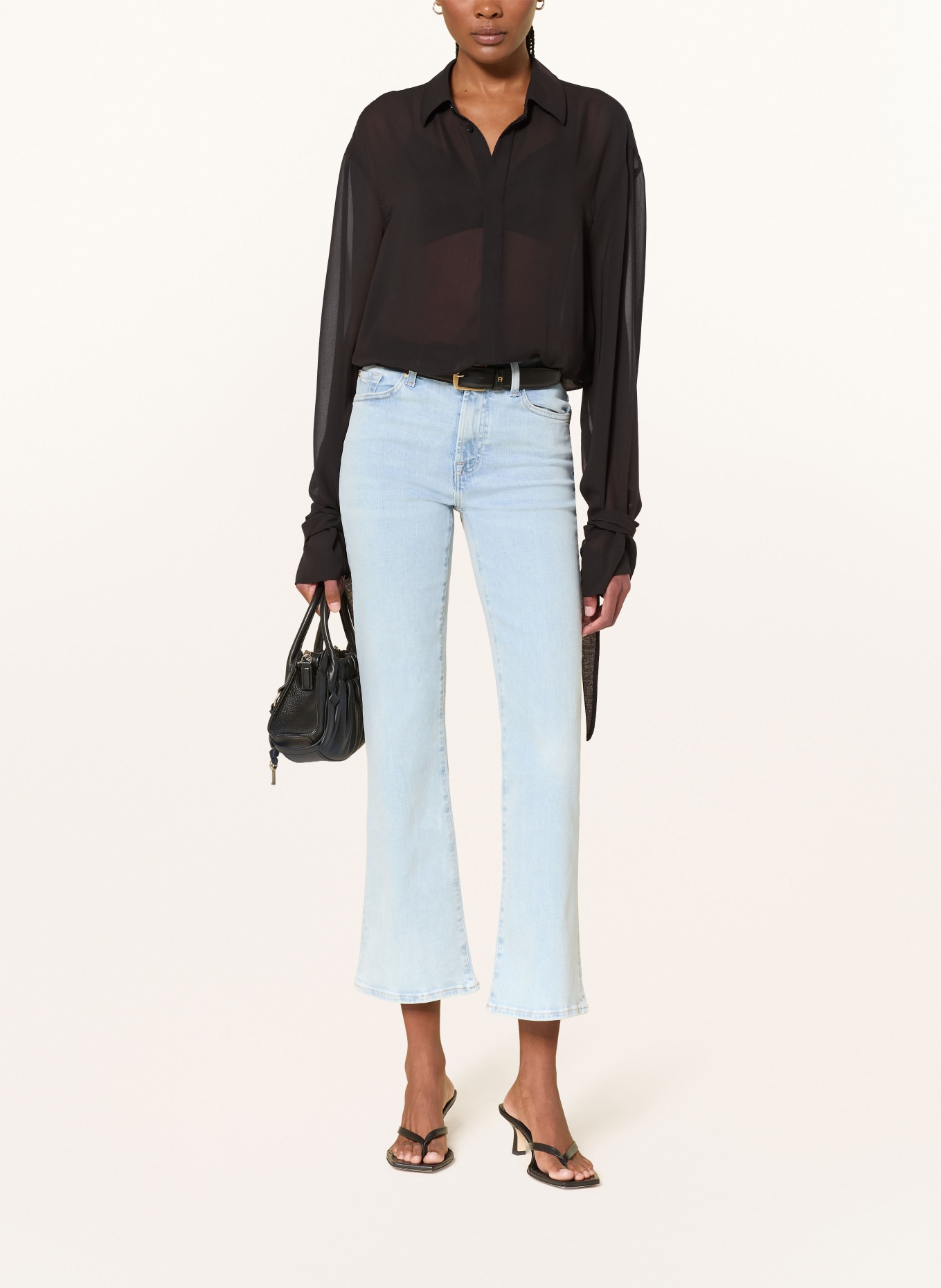 7 for all mankind Cropped Jeans THE LEGGY BOOTCUT CROP: 3O3 MOONFROST