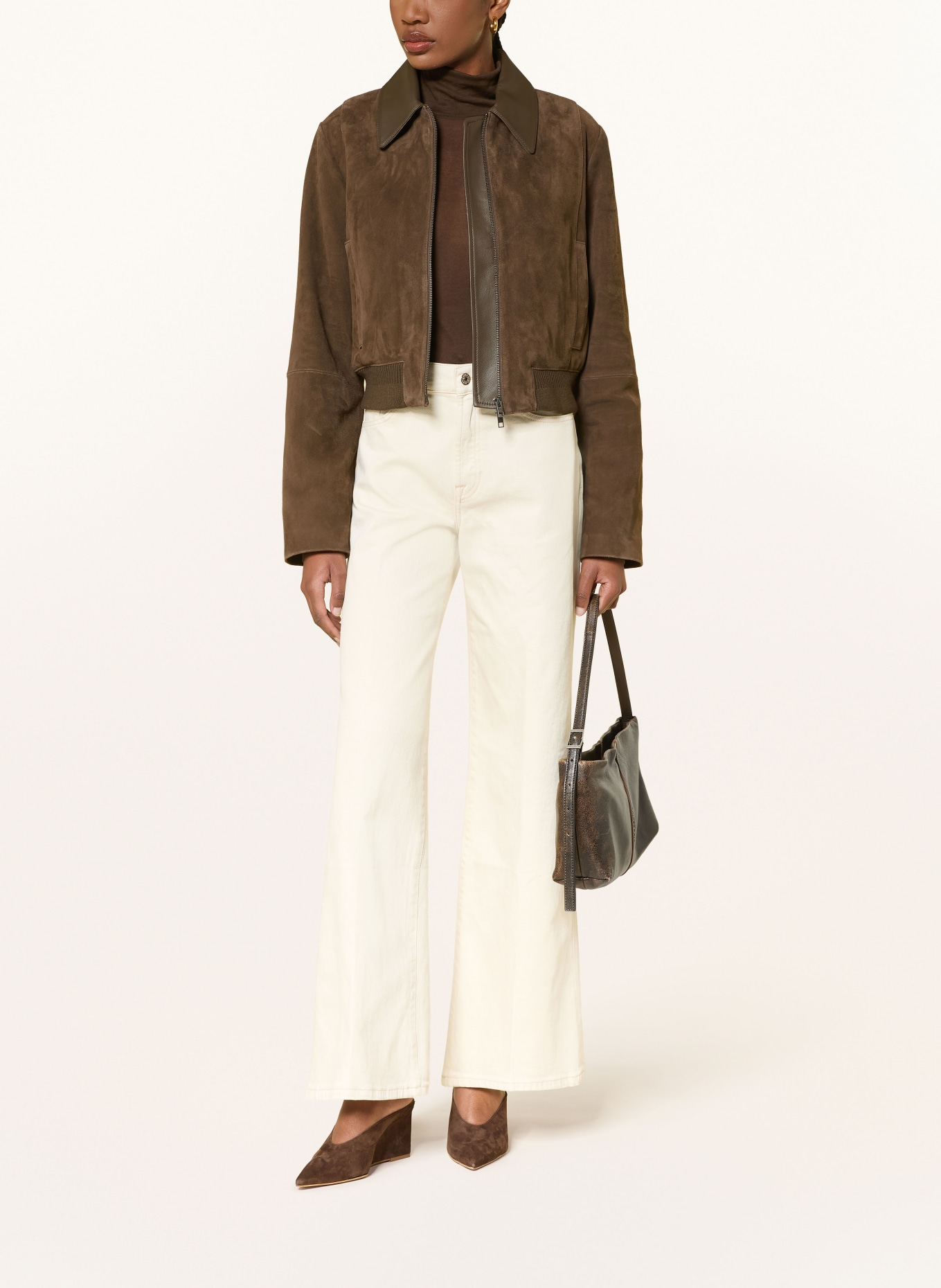 7 for all mankind Wide Leg Jeans LOTTA TAILORLESS: 3O9 MOONDUST