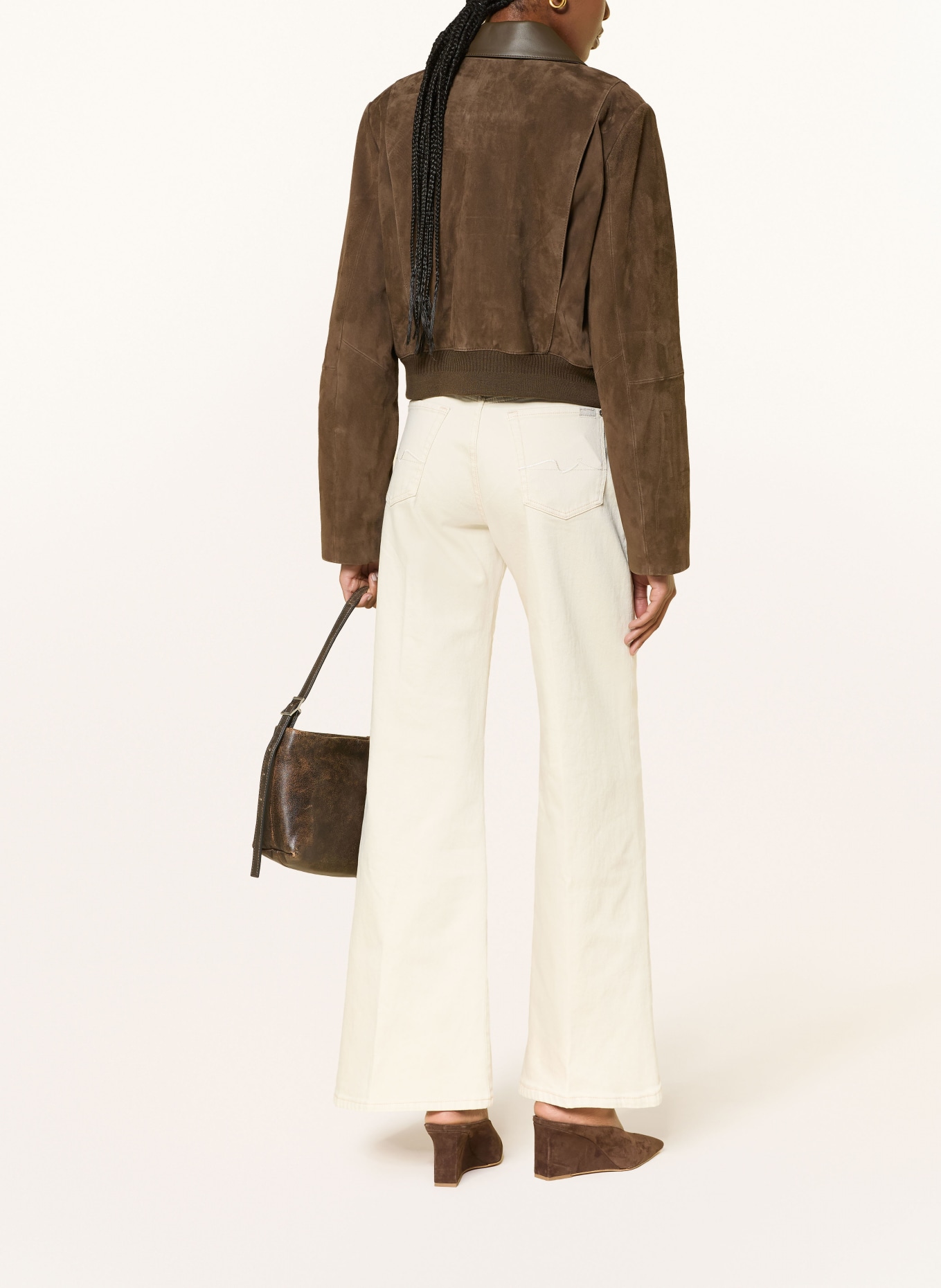 7 for all mankind Wide Leg Jeans LOTTA TAILORLESS: 3O9 MOONDUST