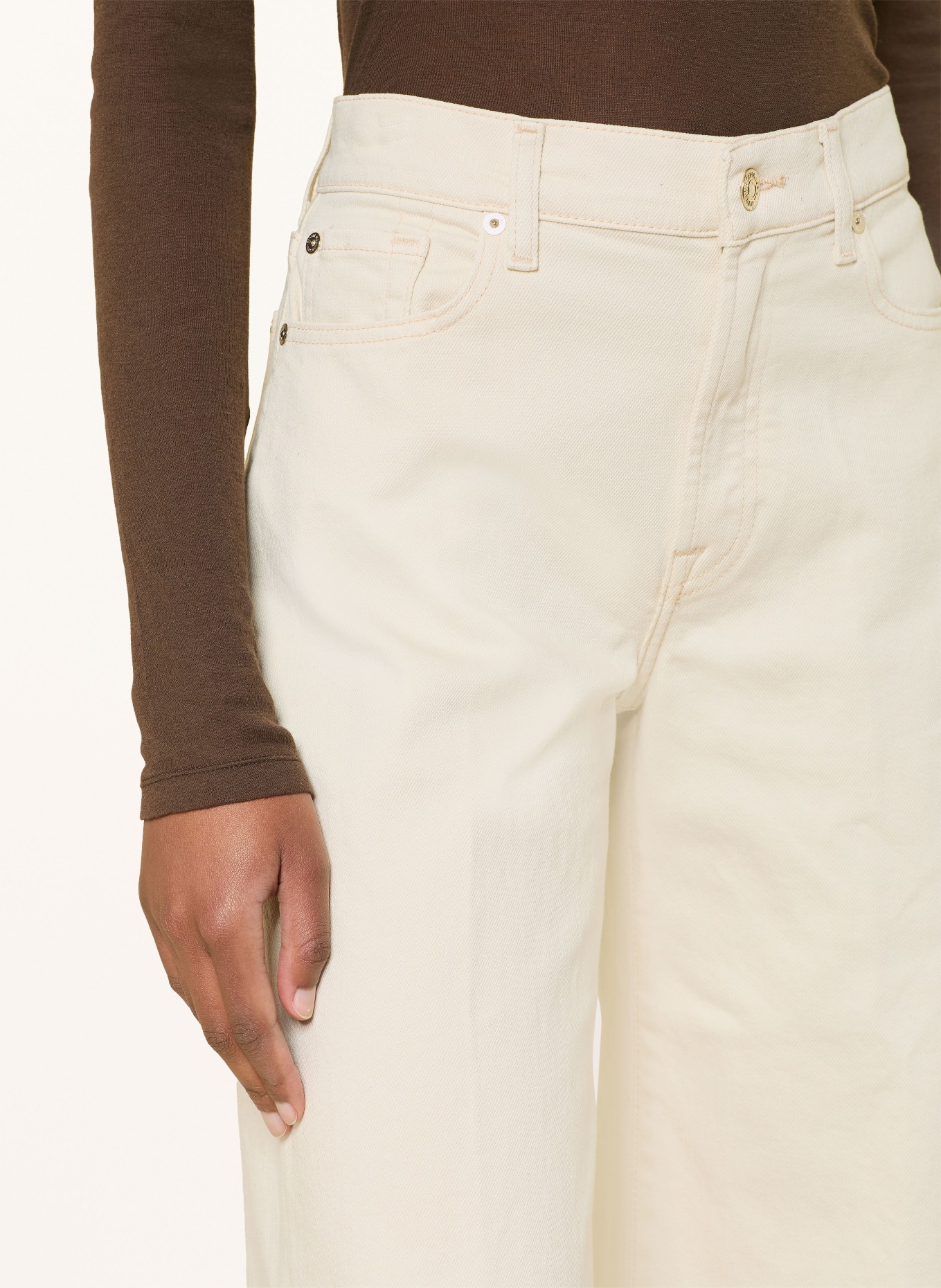 7 for all mankind Wide Leg Jeans LOTTA TAILORLESS: 3O9 MOONDUST