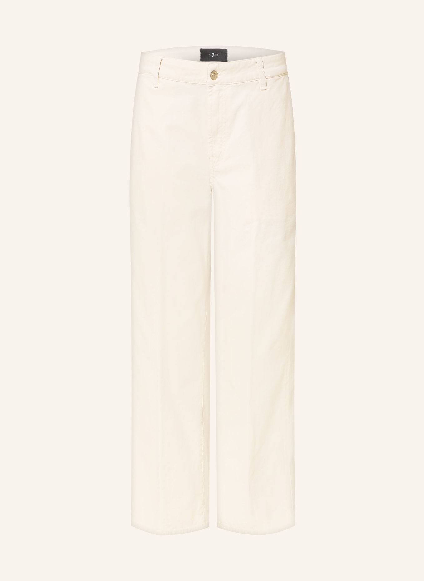 7 for all mankind Rovné džíny STOVEPIPE: 3O7 COMFORT TWILL ECRU