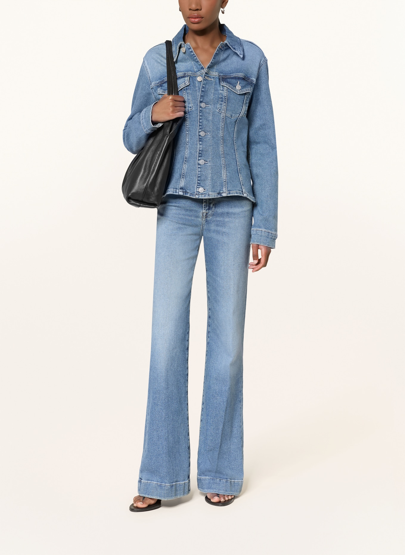 7 for all mankind Džíny s širokými nohavicemi MODERN DOJO: 3NQ AQUASHADE