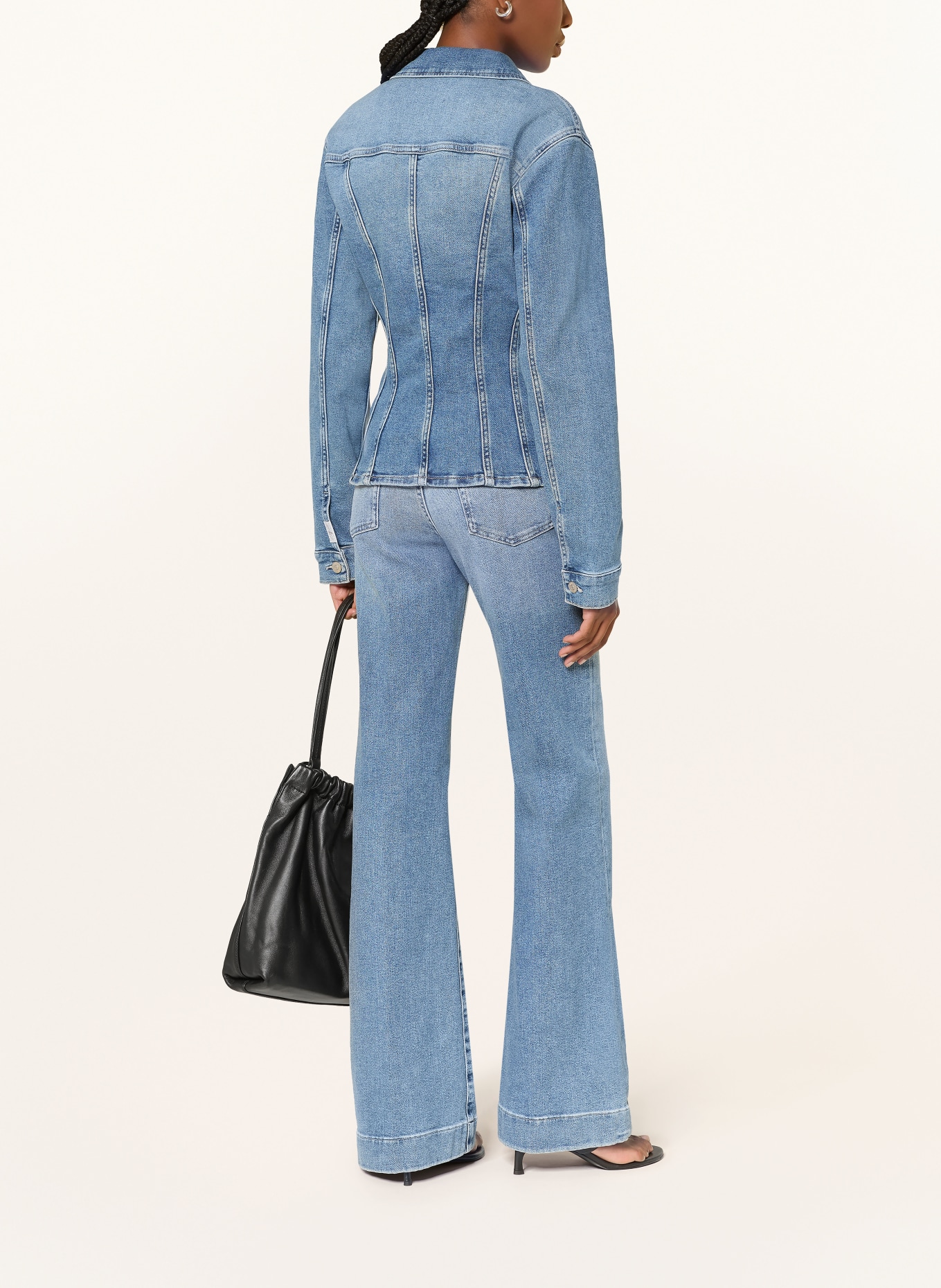 7 for all mankind Džíny s širokými nohavicemi MODERN DOJO: 3NQ AQUASHADE