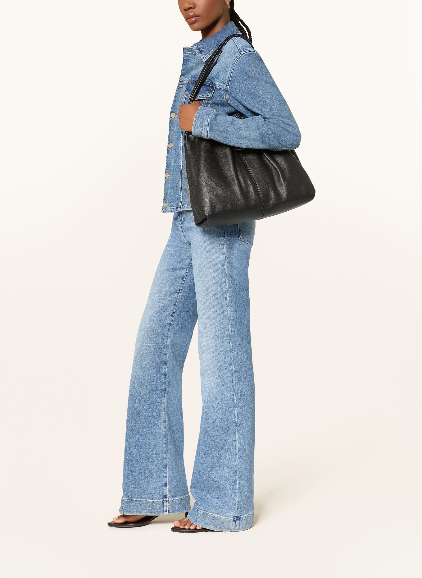 7 for all mankind Džíny s širokými nohavicemi MODERN DOJO: 3NQ AQUASHADE