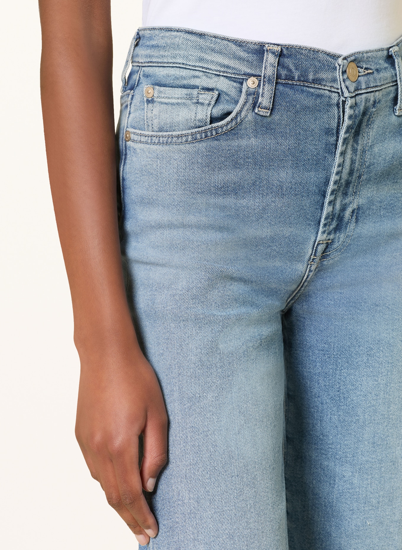 7 for all mankind Džíny s širokými nohavicemi MODERN DOJO: 3NQ AQUASHADE