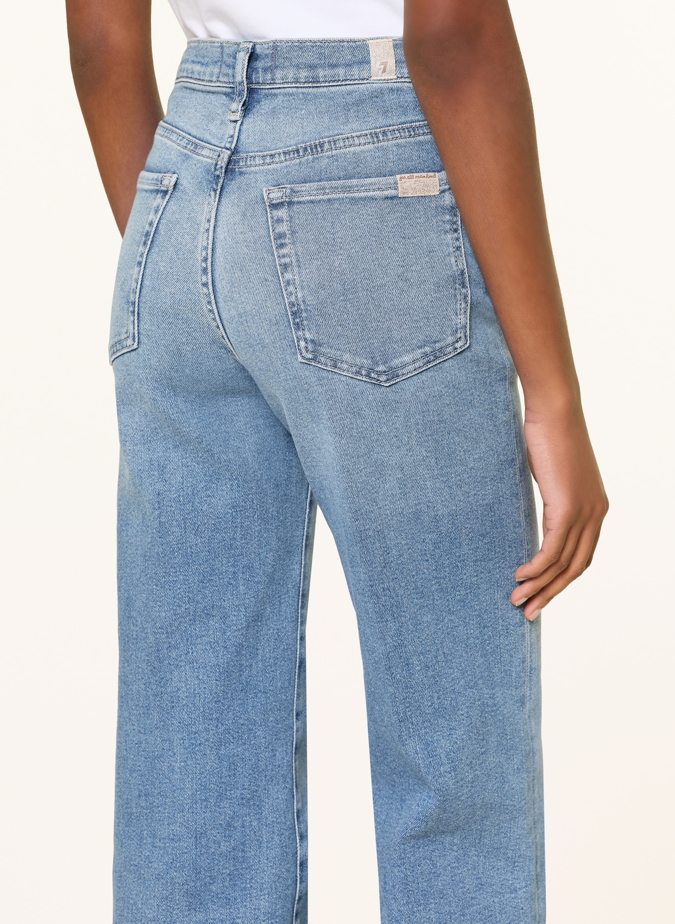 7 for all mankind Džíny s širokými nohavicemi MODERN DOJO: 3NQ AQUASHADE