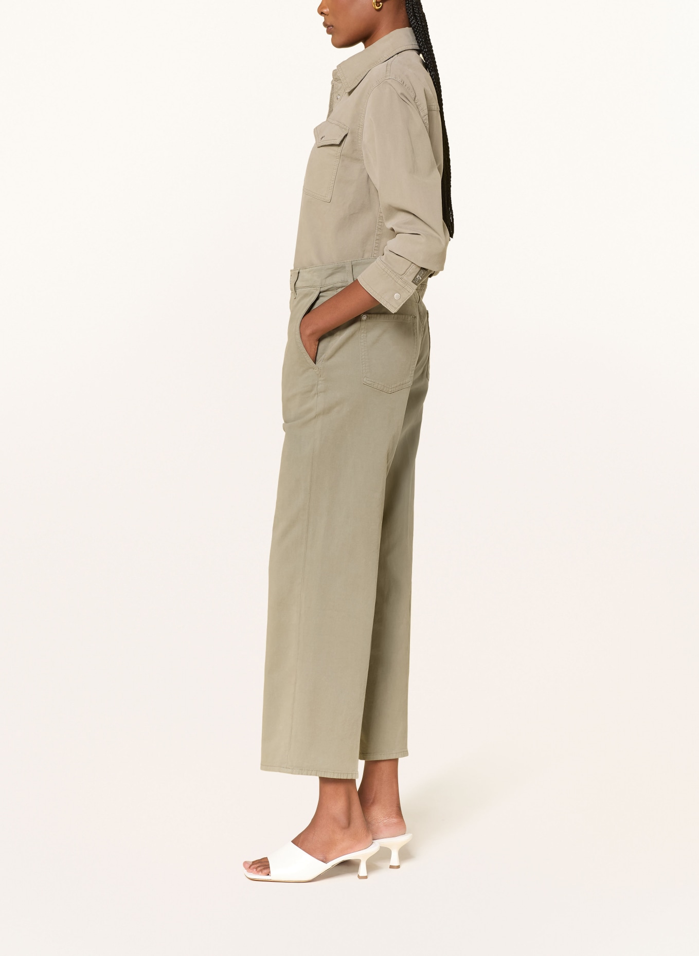 7 for all mankind Rechte jeans STOVEPIPE STRAIGHT ANKLE: 3O8 COMFORT TWILL MILITARY