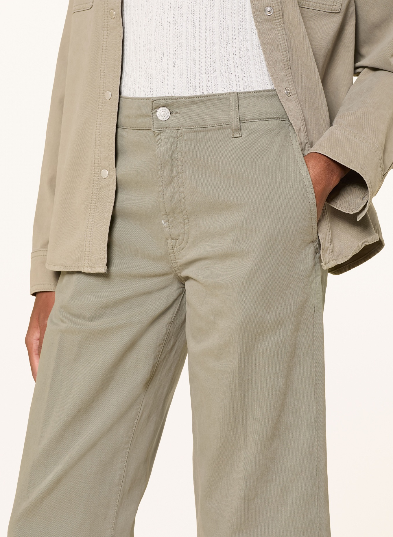 7 for all mankind Rechte jeans STOVEPIPE STRAIGHT ANKLE: 3O8 COMFORT TWILL MILITARY