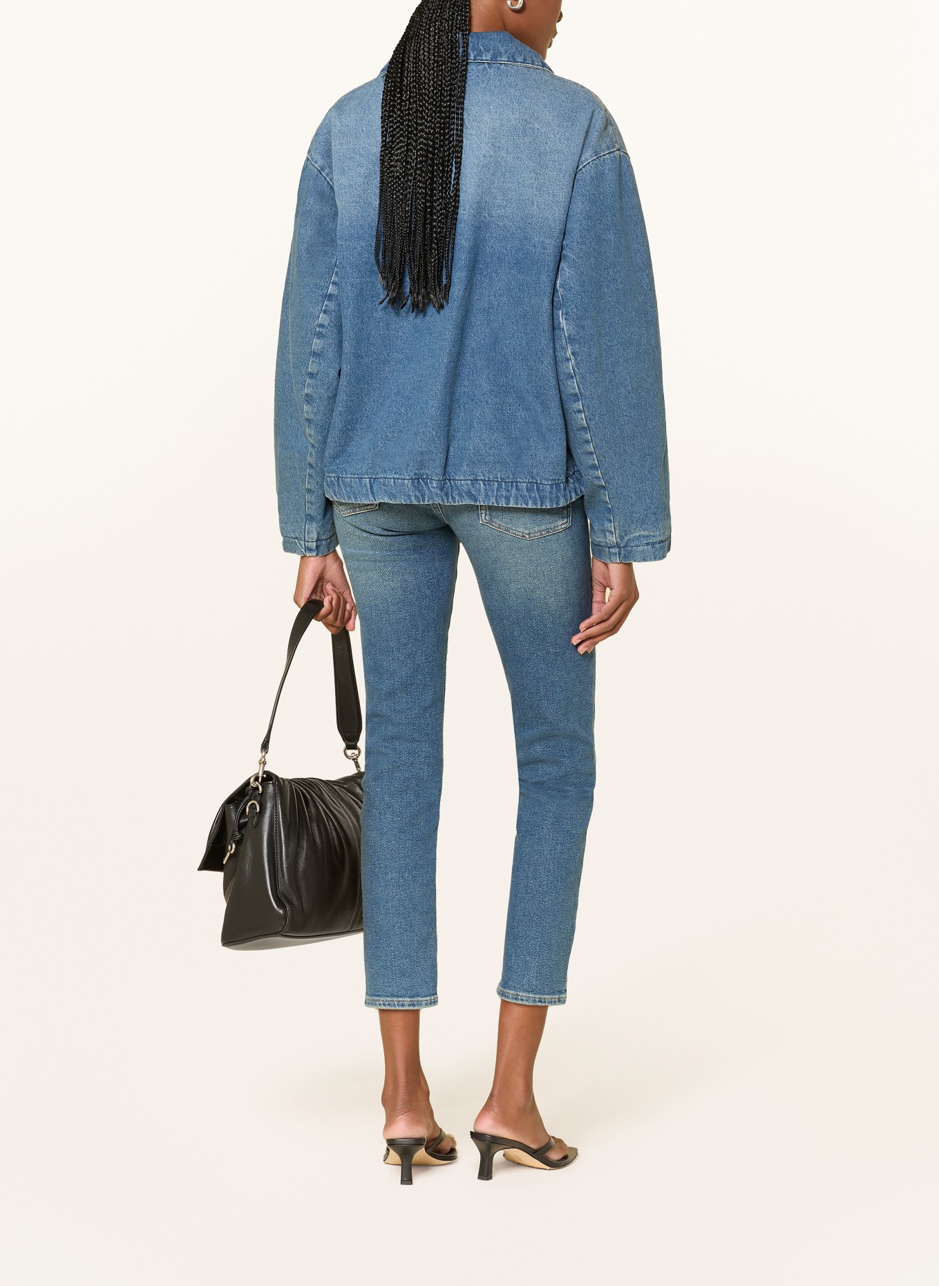 7 for all mankind ROXANNE ANKLE Skinny Jeans: SEA Sea Level