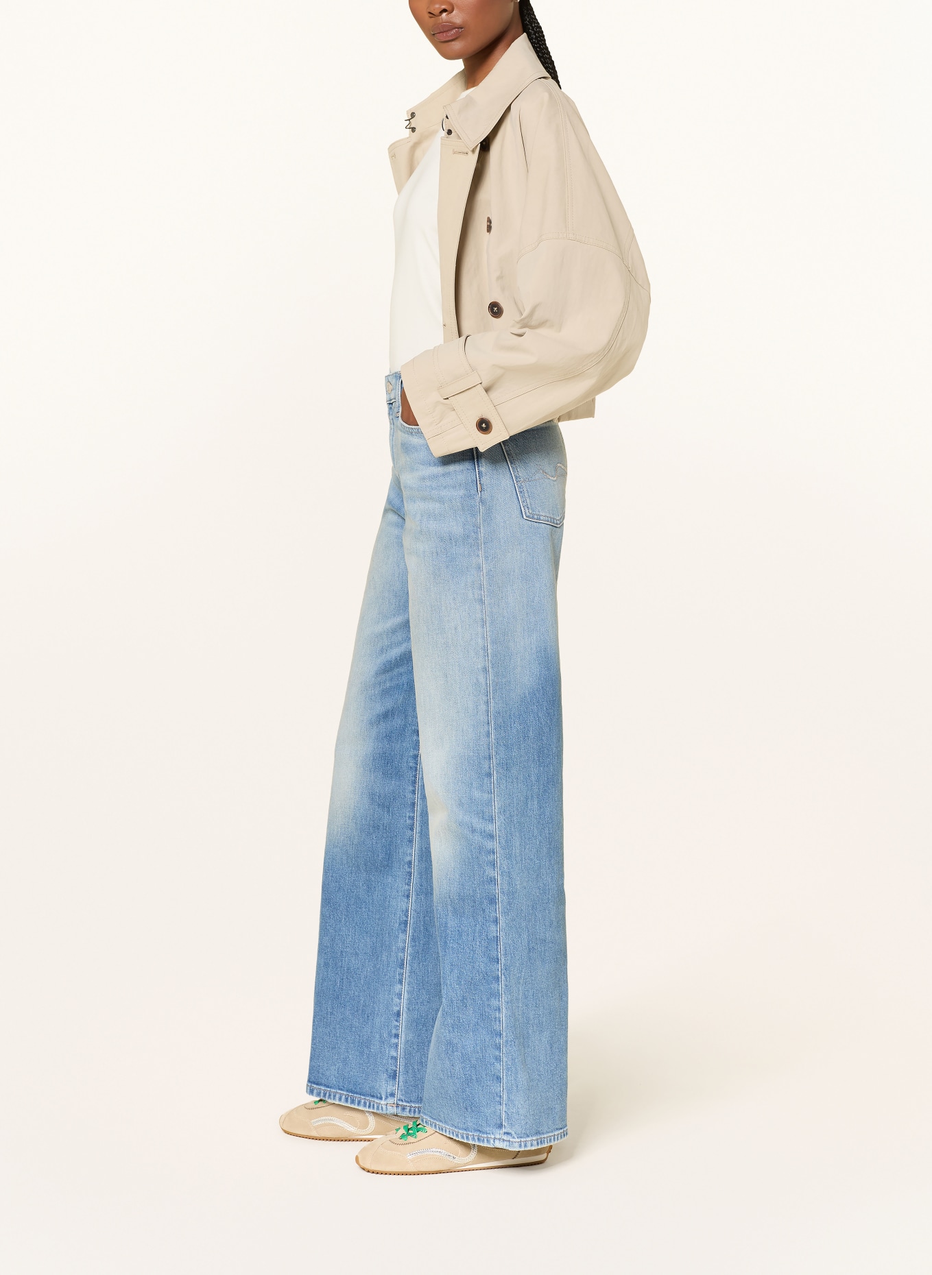 7 for all mankind Džíny s širokými nohavicemi LOTTA: 3BY BLUE HAZE