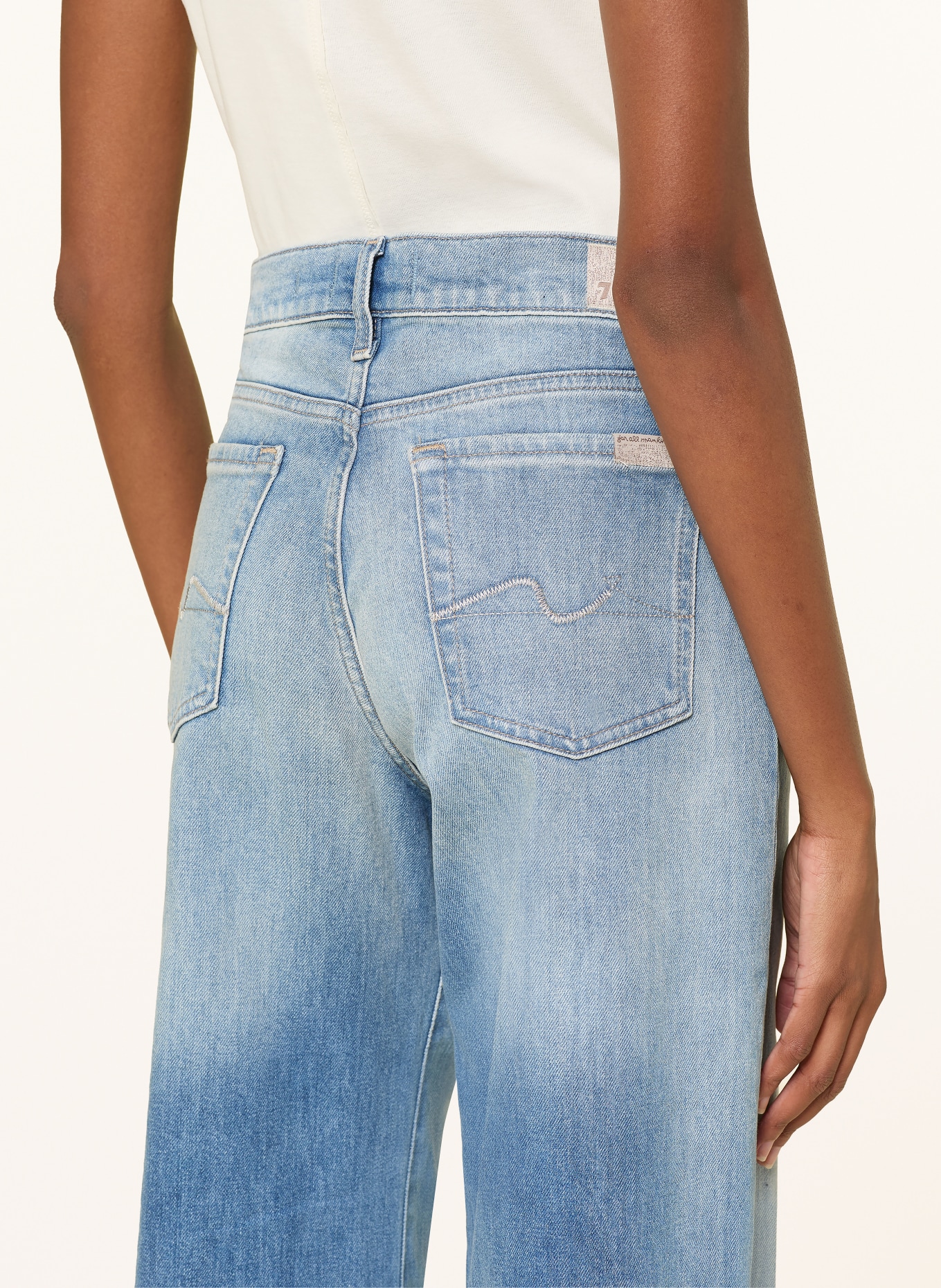 7 for all mankind Džíny s širokými nohavicemi LOTTA: 3BY BLUE HAZE