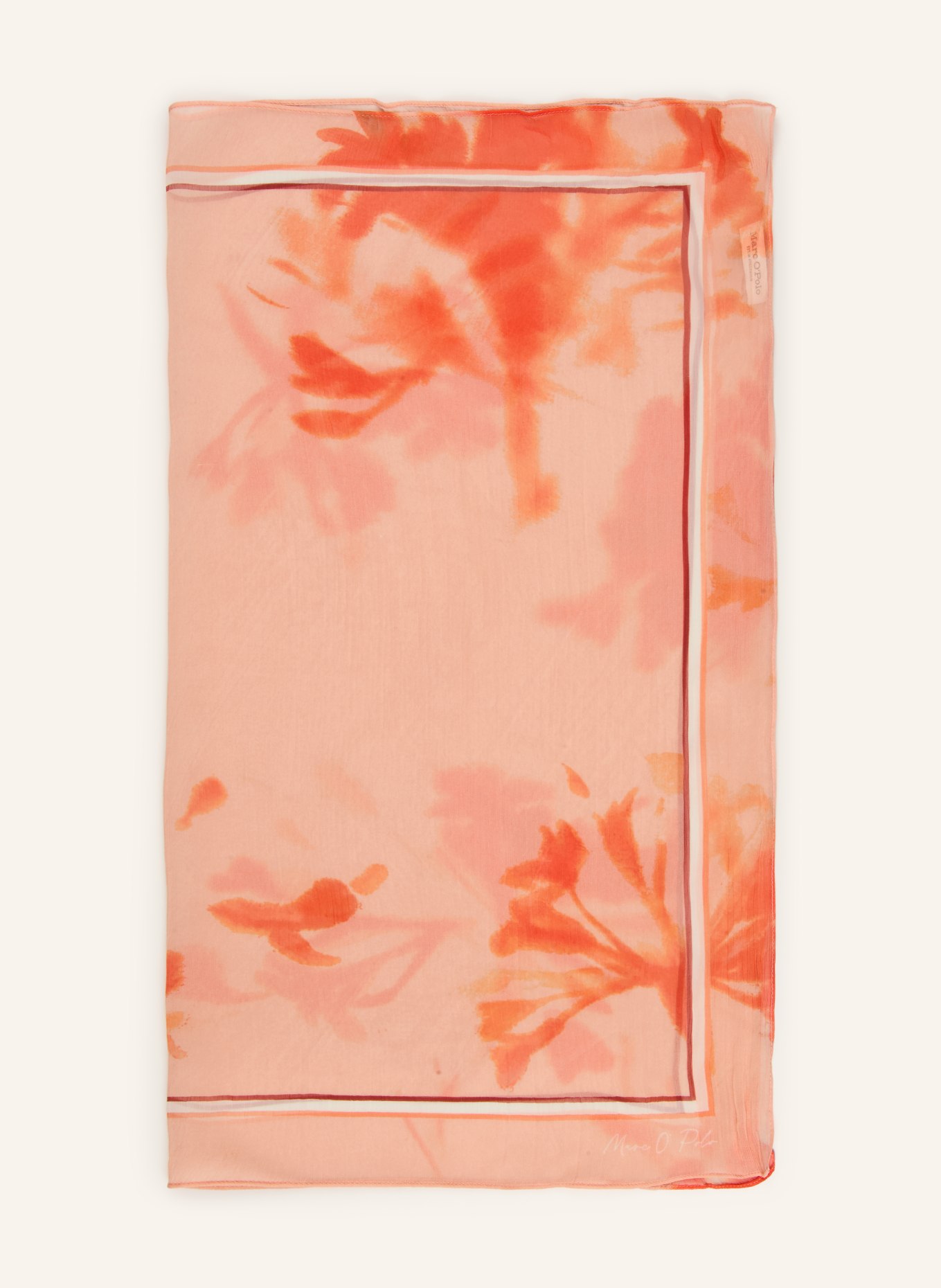 Marc O'Polo Tuch: HELLROT / CREME / ROT