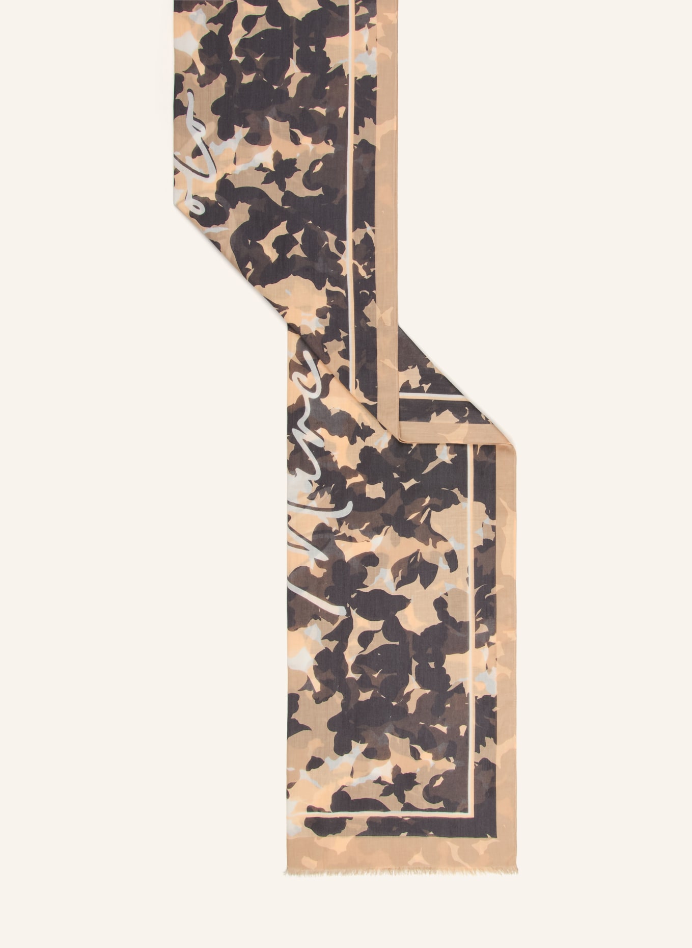 Marc O'Polo Schal: BEIGE / HELLORANGE / SCHWARZ