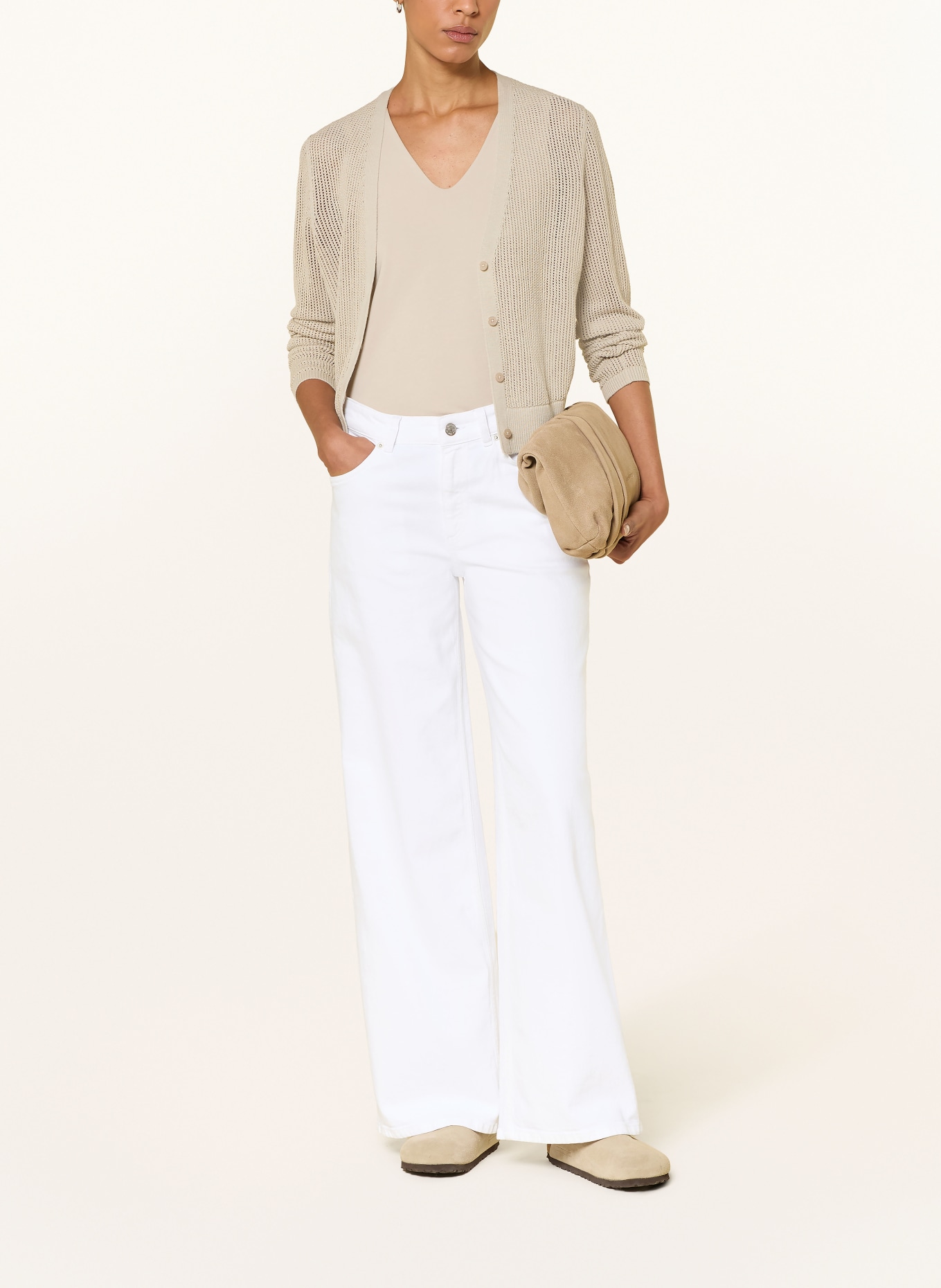 Marc O'Polo Wide-Leg Jeans ASTRID: 0163 White