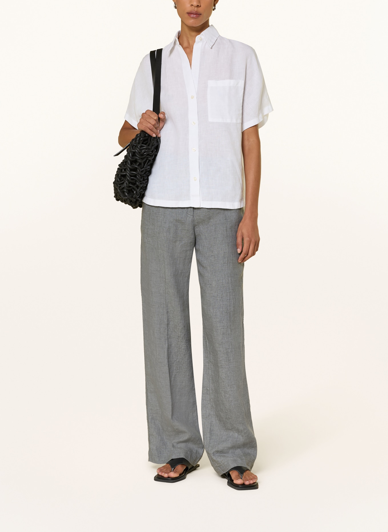 Marc O'Polo Linen Marlene pants: GRAY