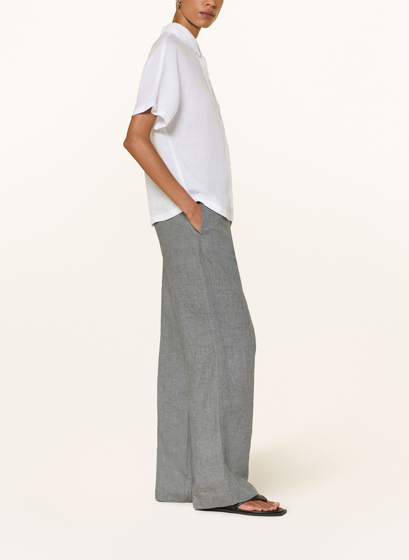Marc O'Polo Linen Marlene pants: GRAY