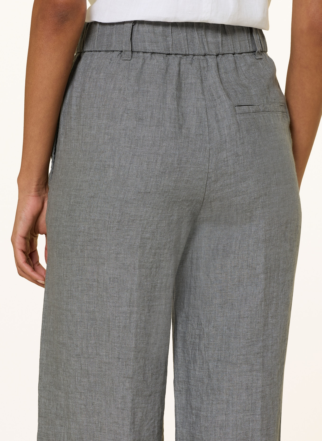 Marc O'Polo Linen Marlene pants: GRAY