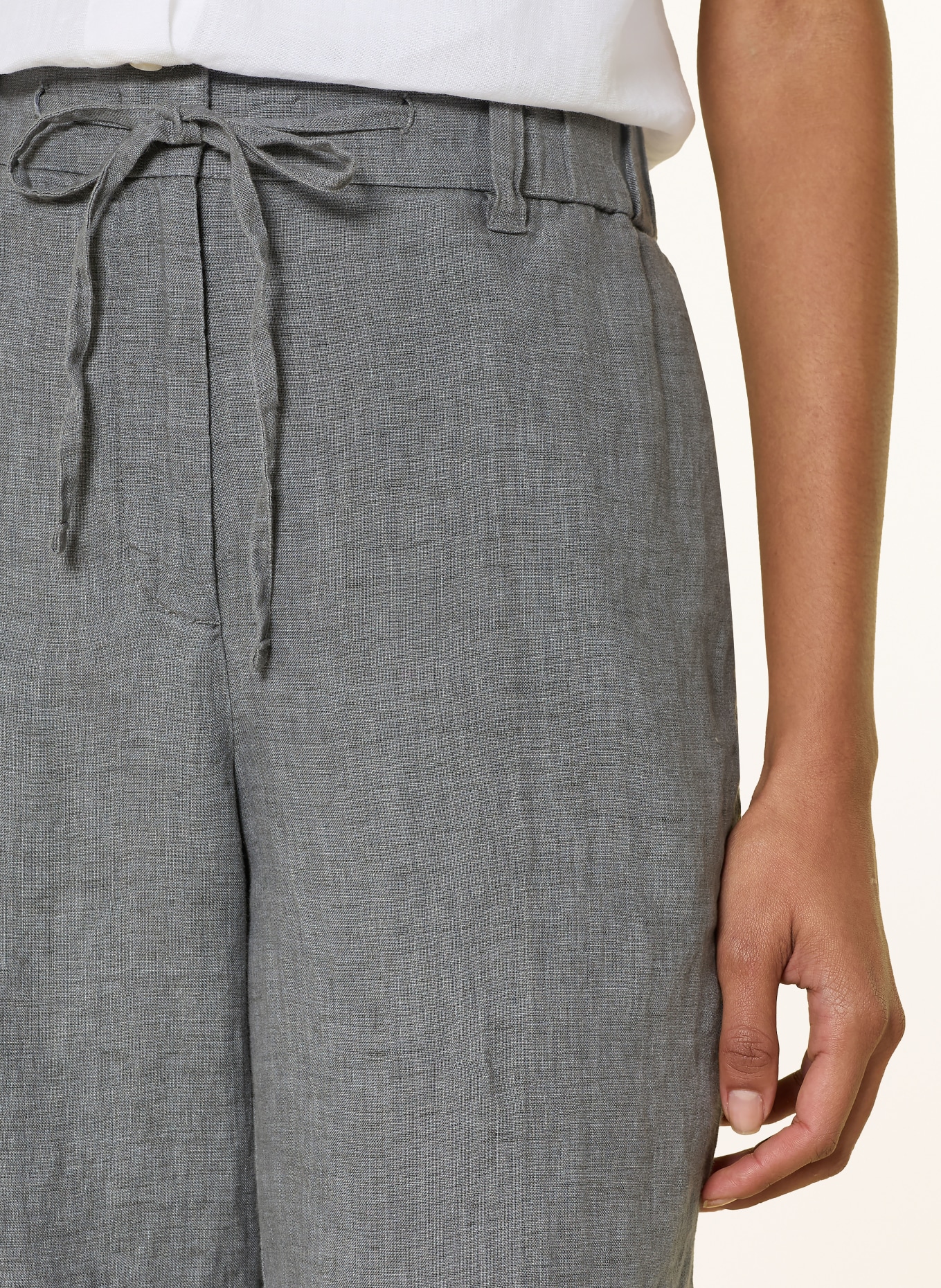 Marc O'Polo Linen Marlene pants: GRAY