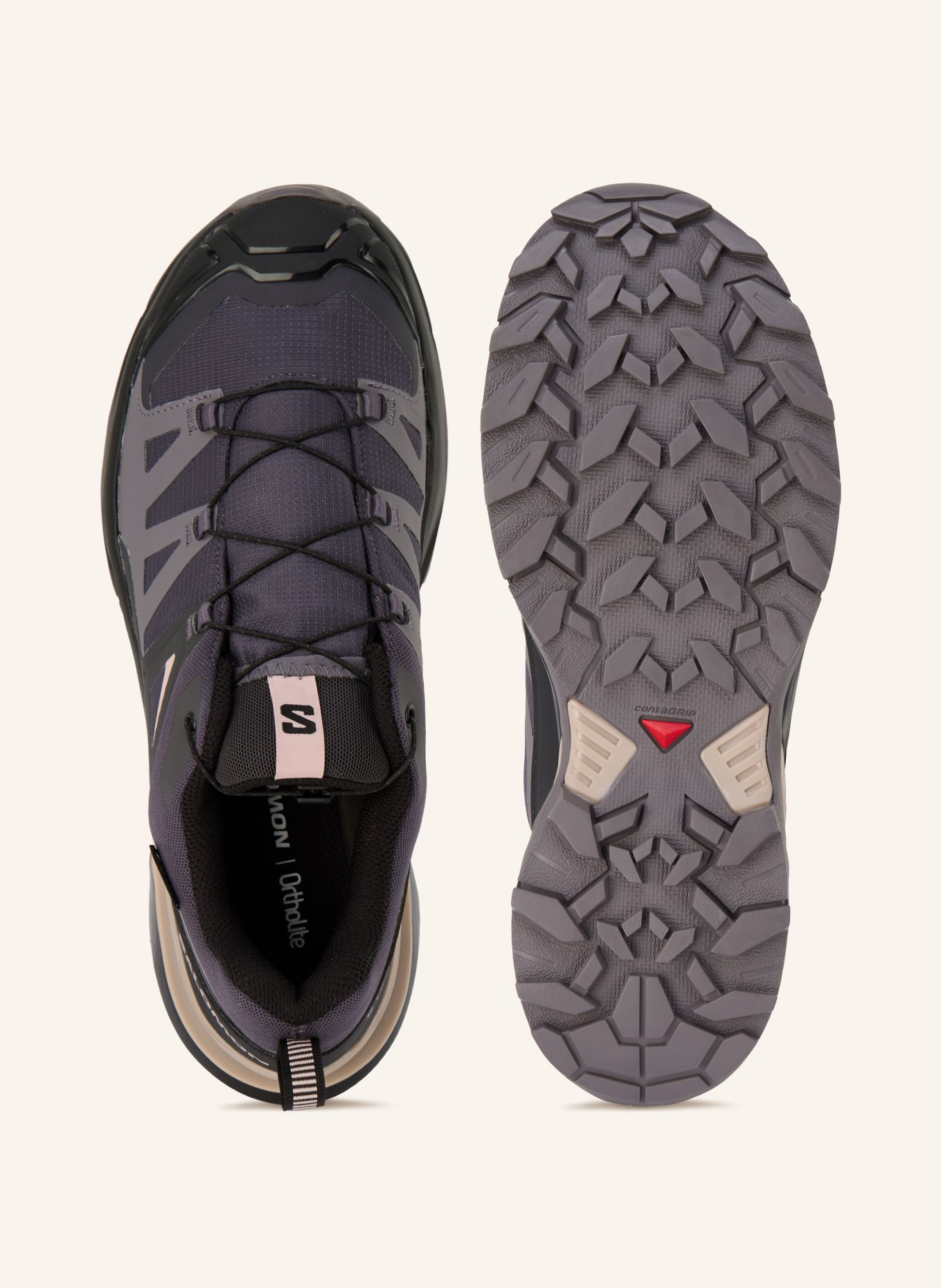 SALOMON Wanderschuhe X ULTRA 360 GTX: DUNKELLILA / ROSÉ / DUNKELGRAU