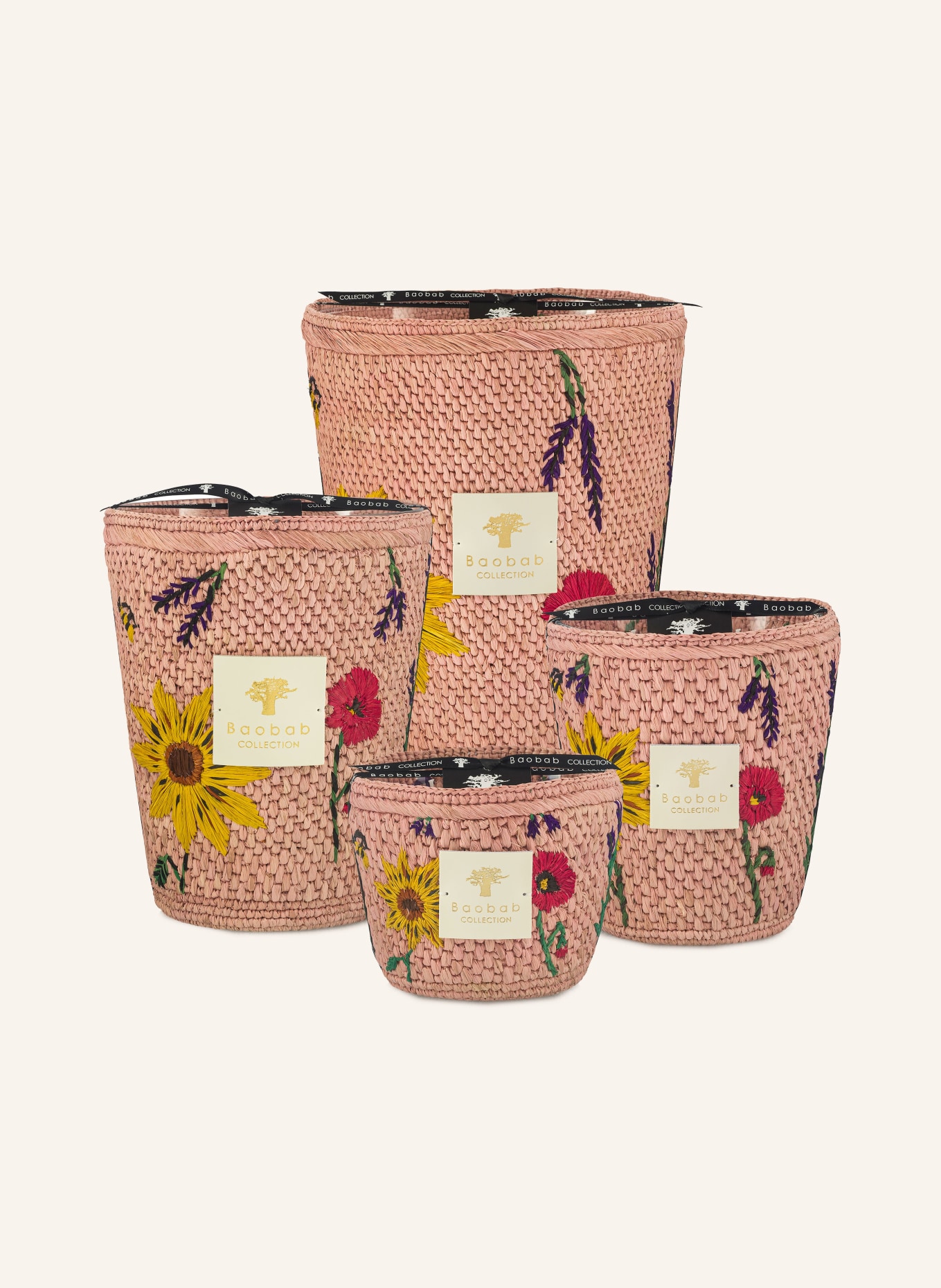 Baobab COLLECTION Duftkerze VONY KOPELIKA: ROSA / ROT / GRÜN