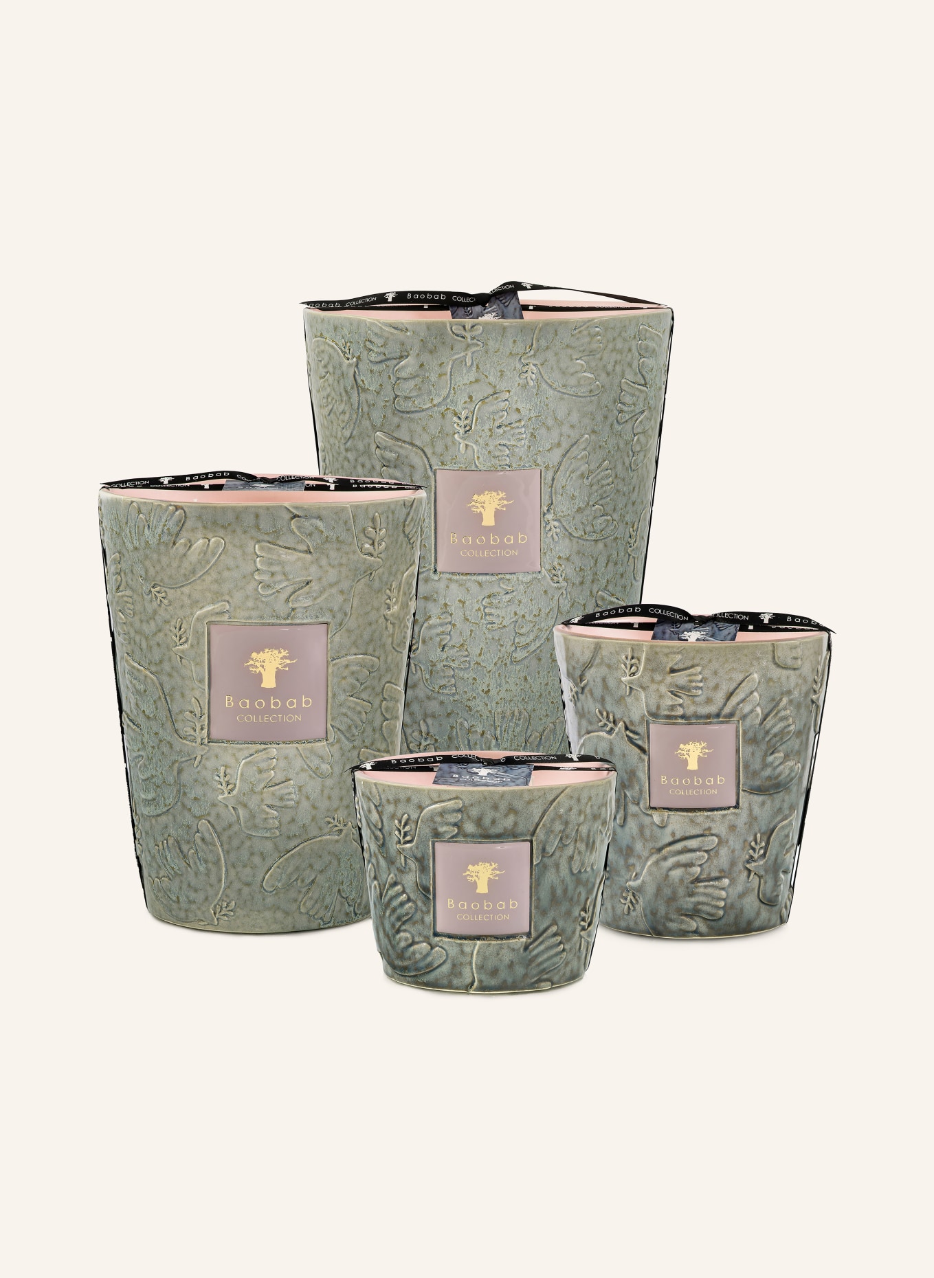 Baobab COLLECTION Duftkerze PAZ COLOMBE: GRAU