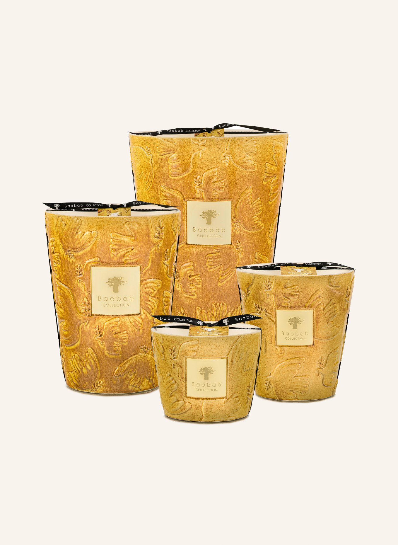 Baobab COLLECTION Duftkerze PAZ DOVE: GELB