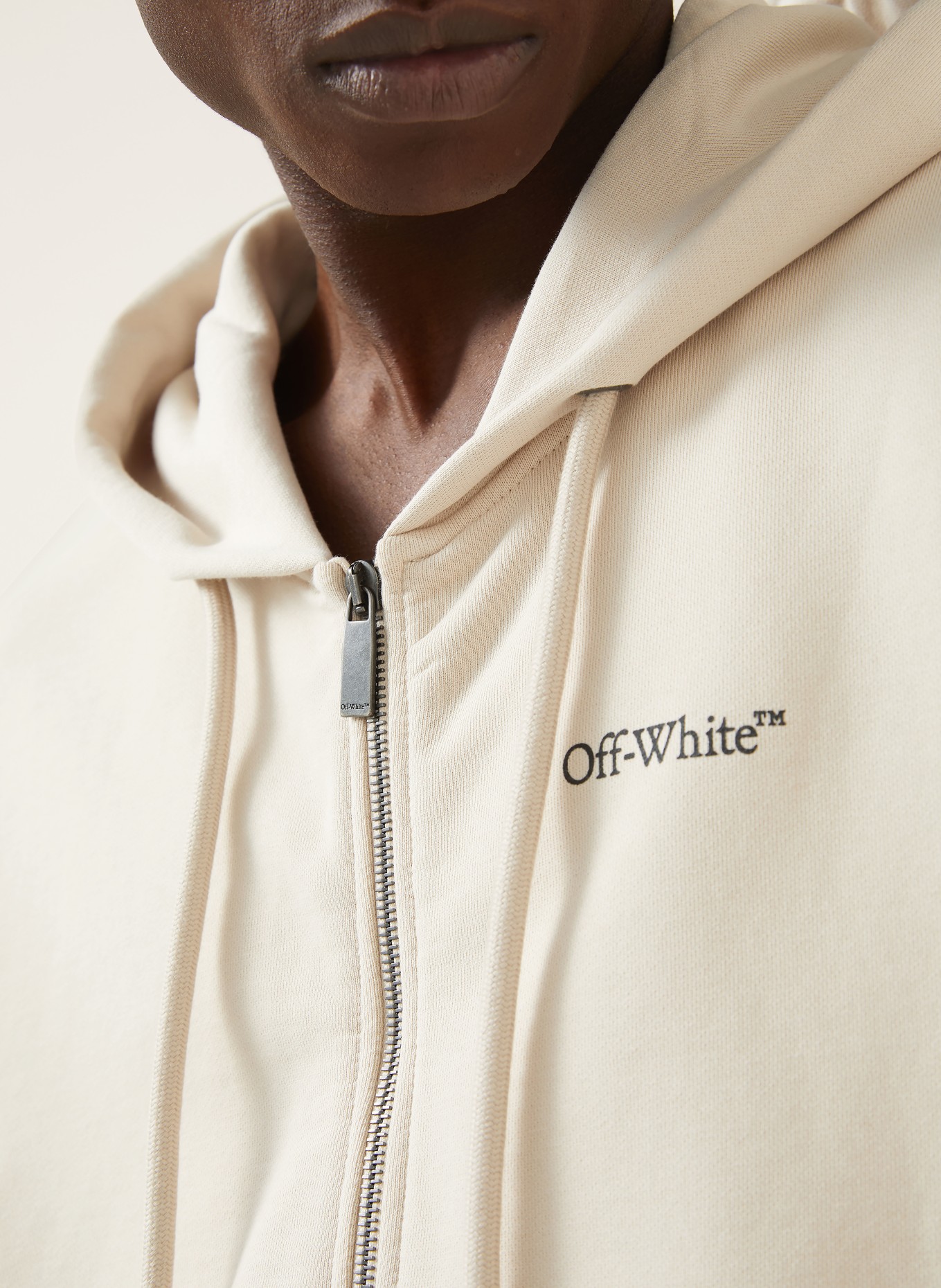 Off-White Sweatshirt jacket: BEIGE