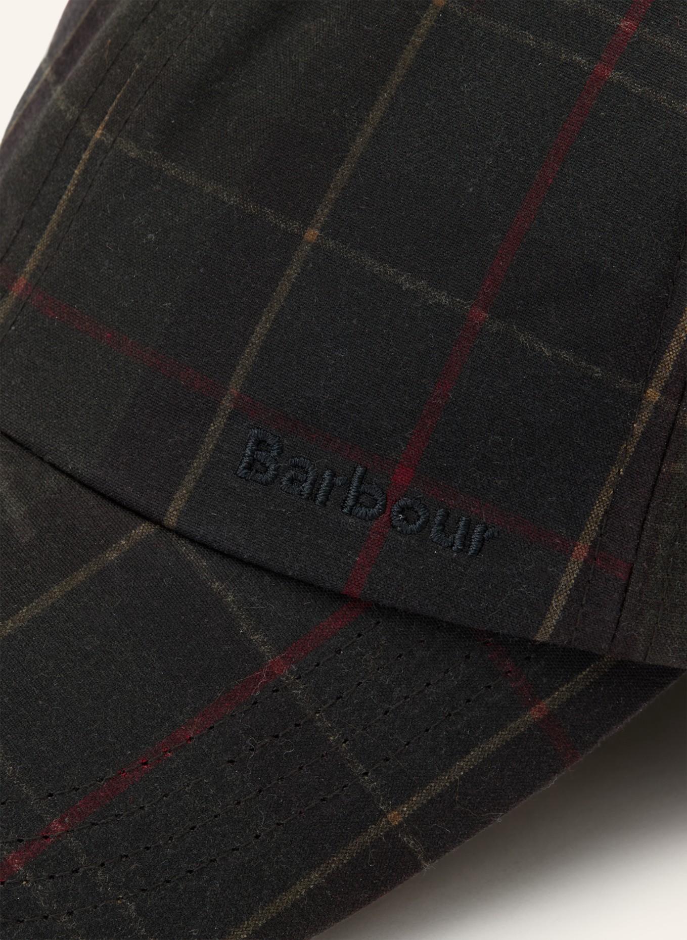 Barbour Czapka HAYDON: CZIEMNOSZARY / BEŻOWY / CZERWONY