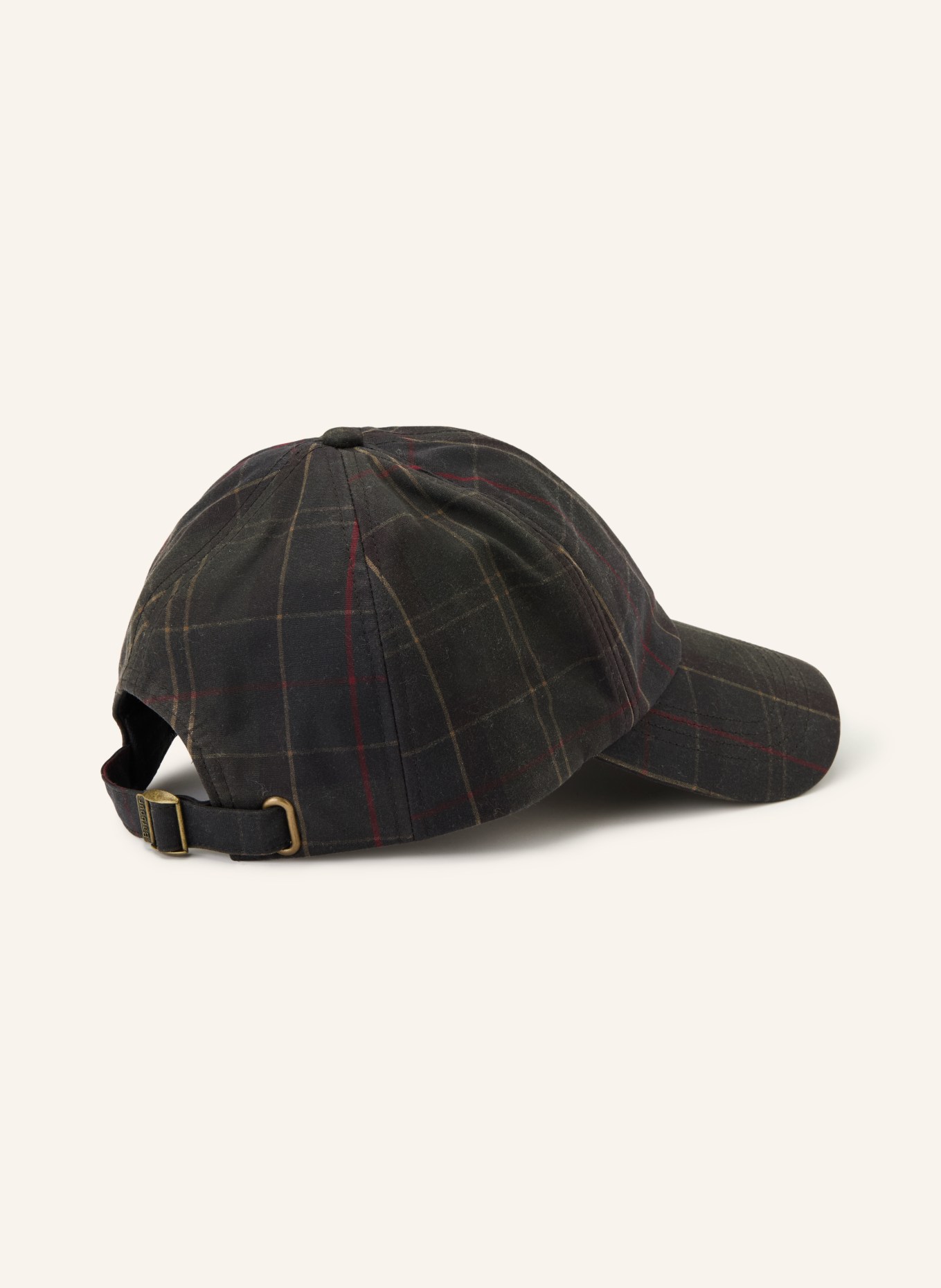 Barbour Czapka HAYDON: CZIEMNOSZARY / BEŻOWY / CZERWONY