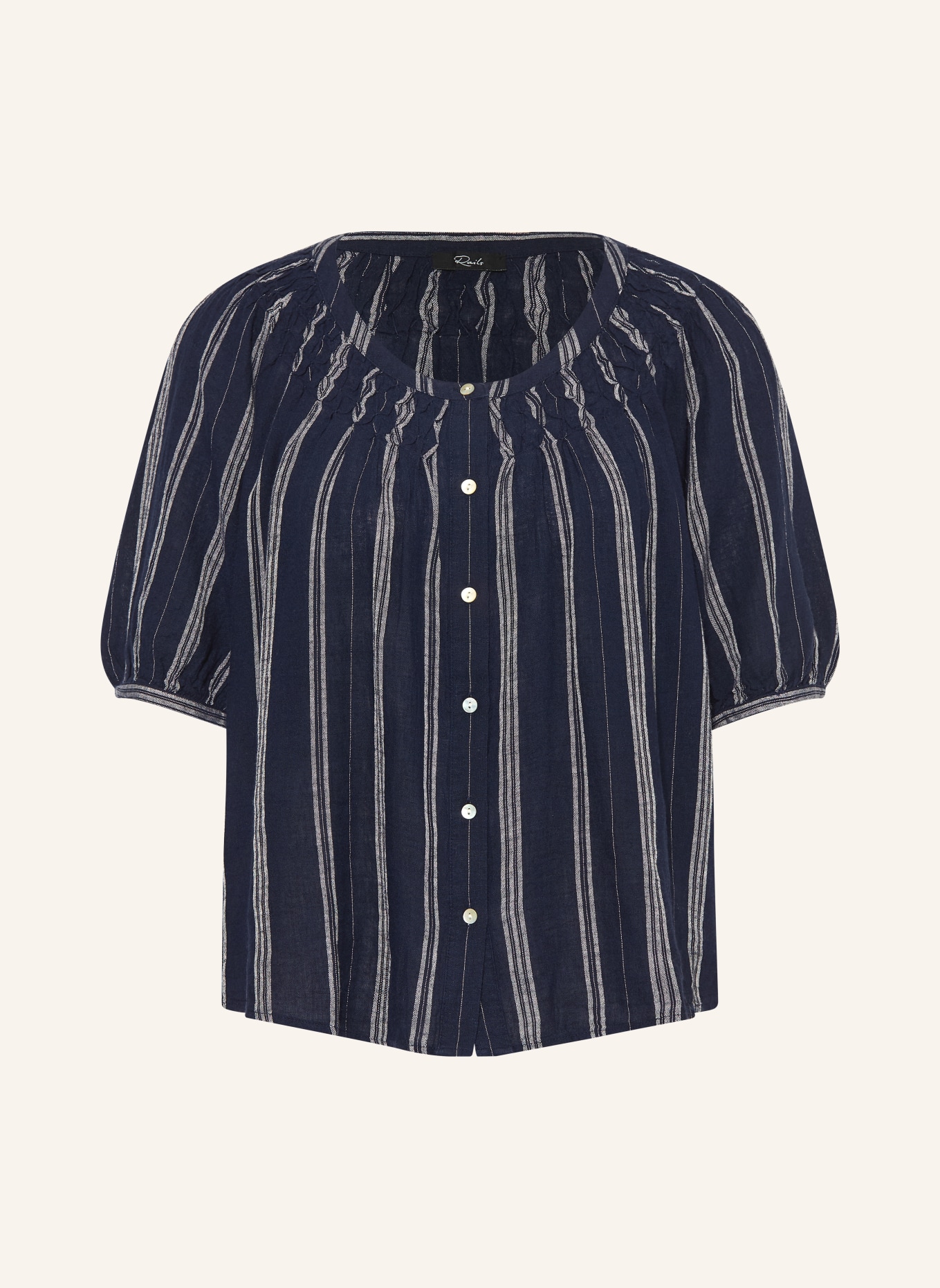 Rails Bluse RIX: DUNKELBLAU / WEISS