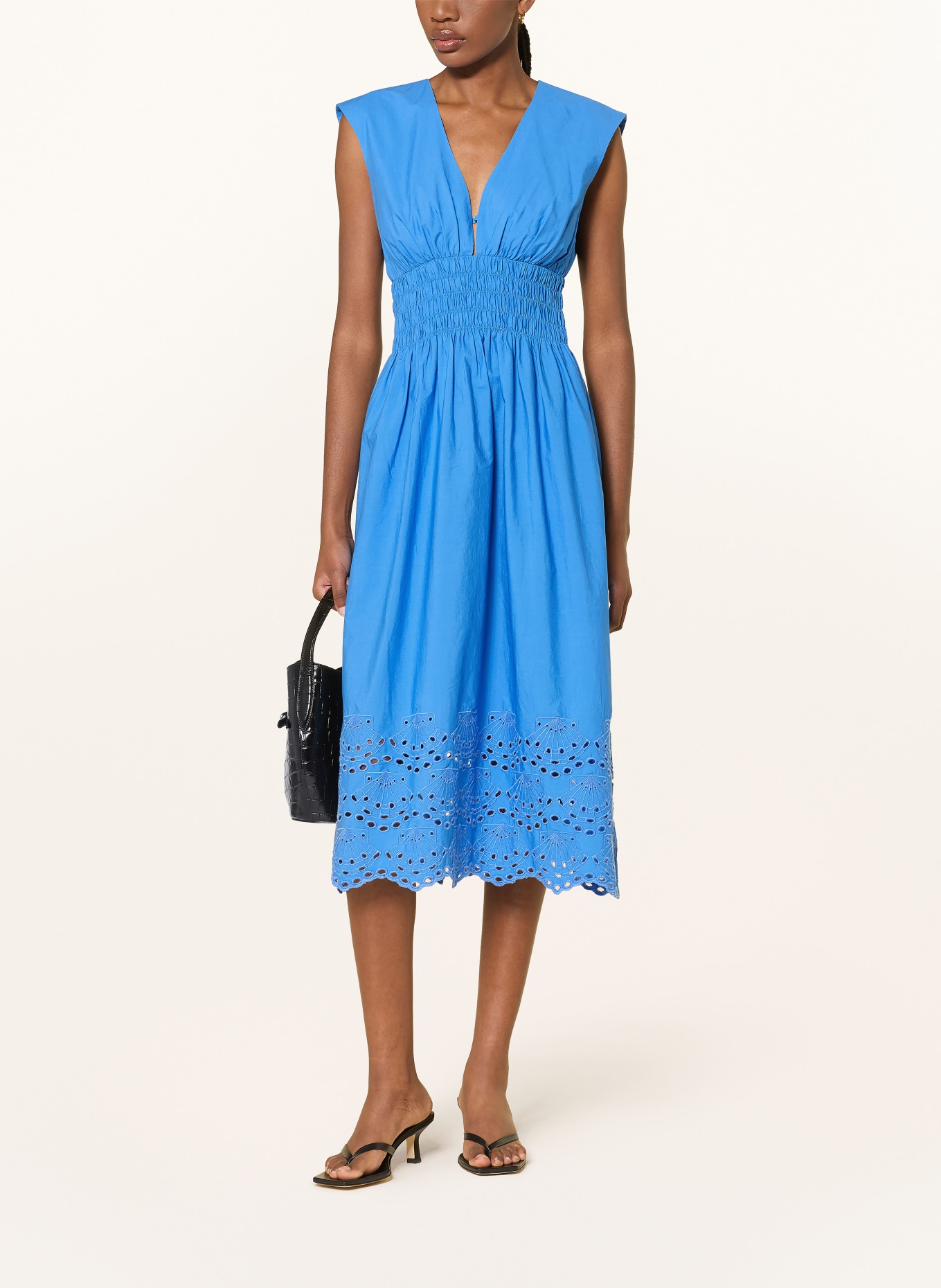 Rails ROXANNE Dress with Openwork Lace: BLUE