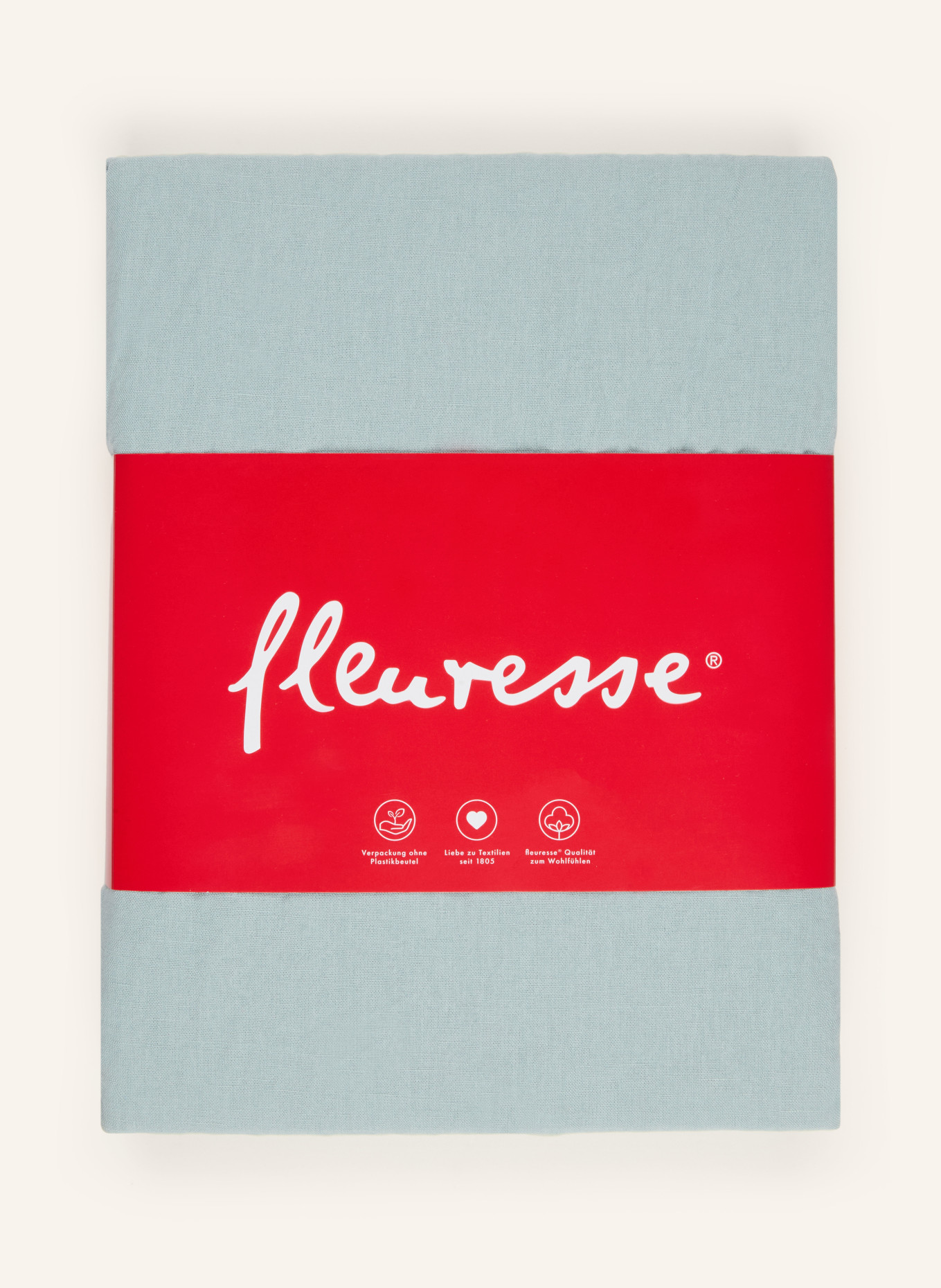 fleuresse Linge de lit PROVENCE en lin: MENTHE