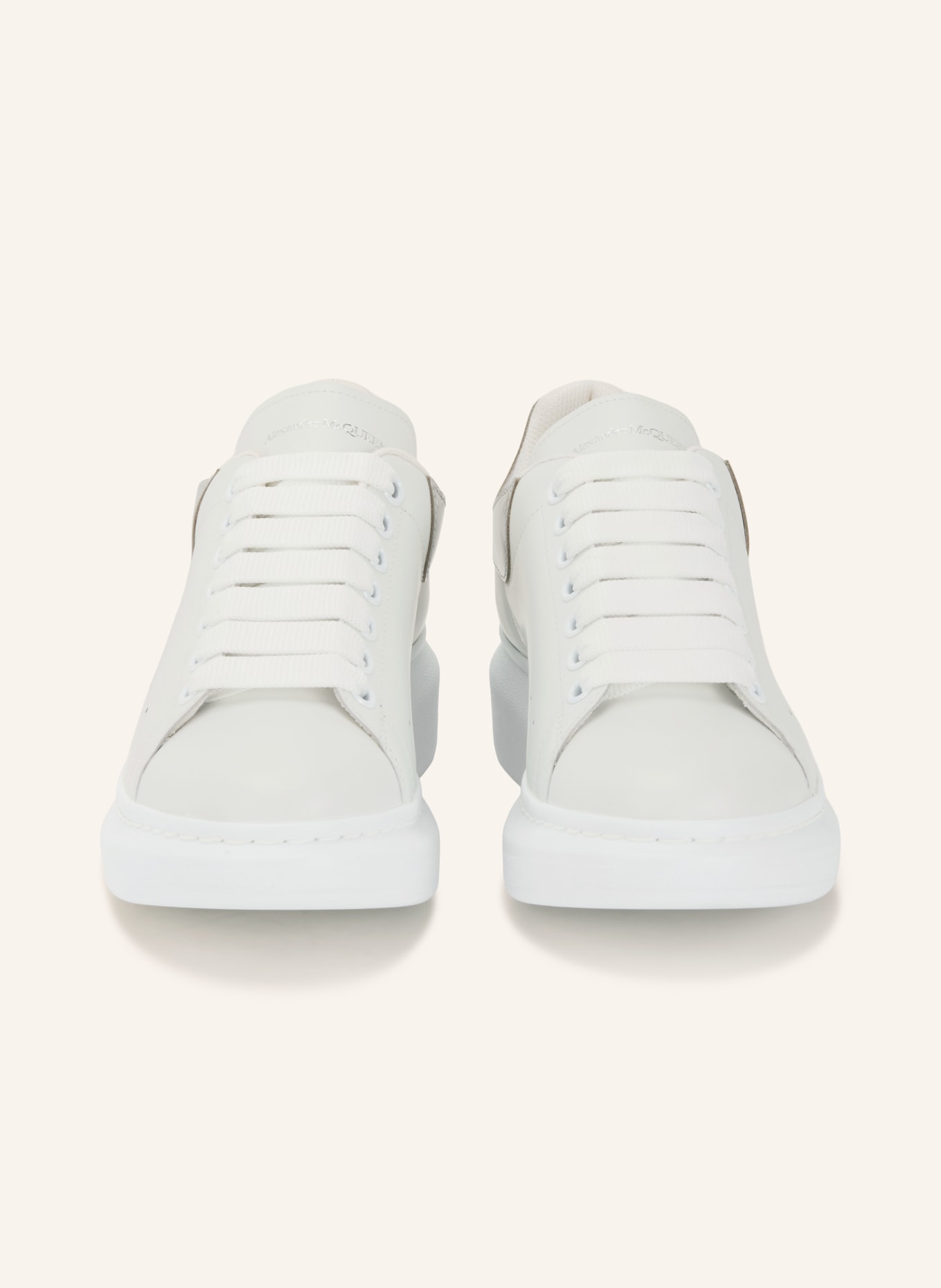 McQUEEN sneaker: WHITE / SILVER