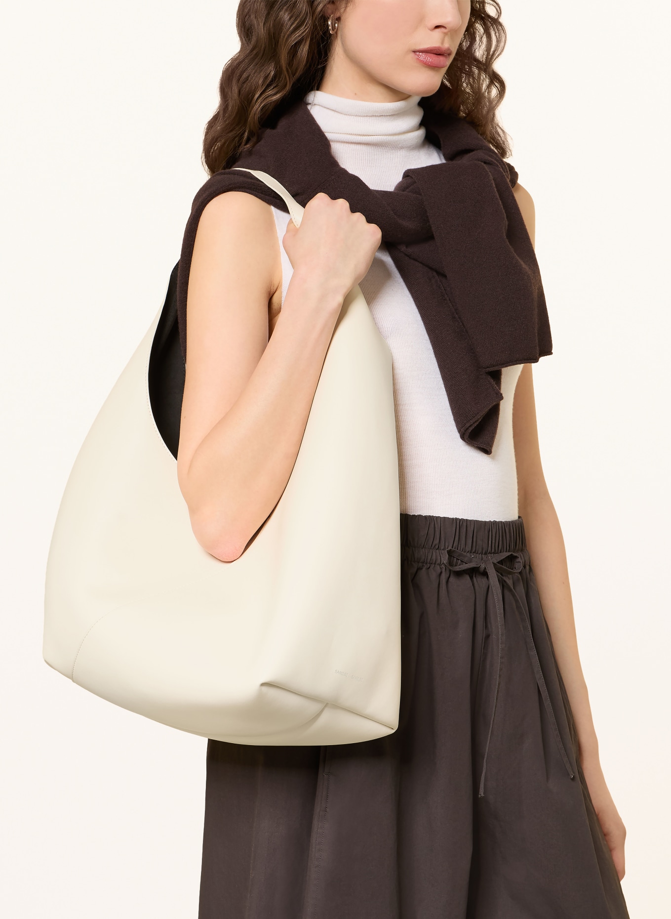 SAMSØE  SAMSØE SAKAIA shoulder bag with pouch: WHITE