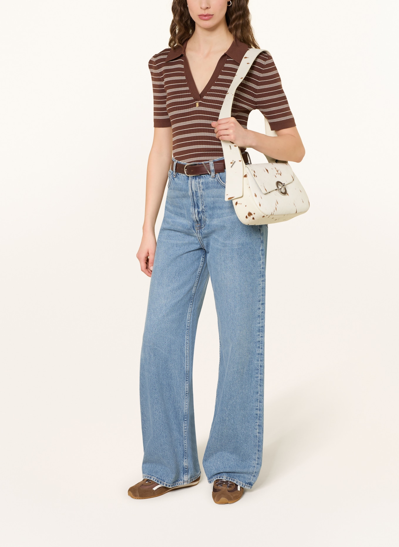 SAMSØE  SAMSØE SAHERO Shoulder Bag: CREAM / BROWN