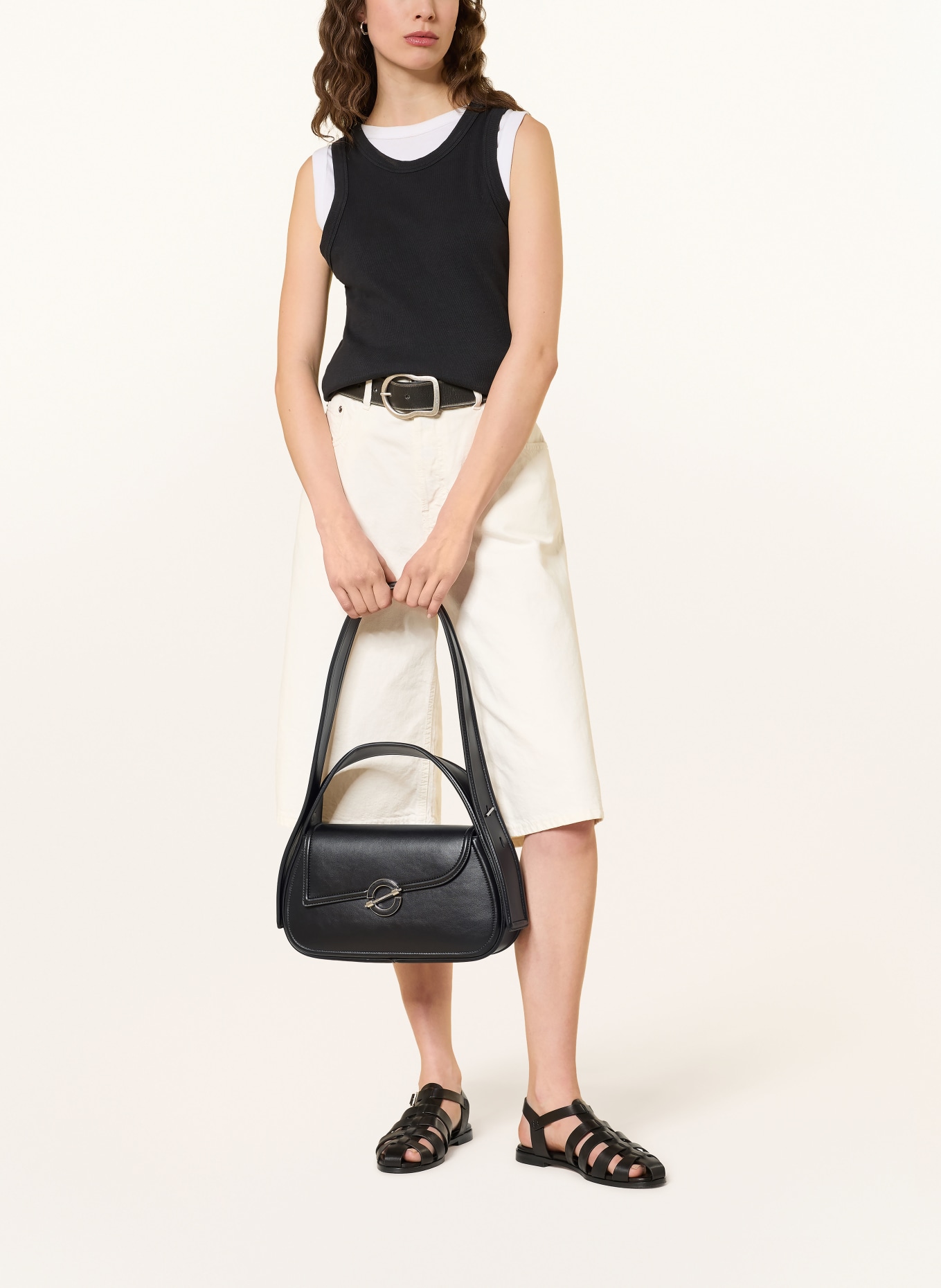 SAMSØE  SAMSØE SARYESGADE Handbag: BLACK / SILVER