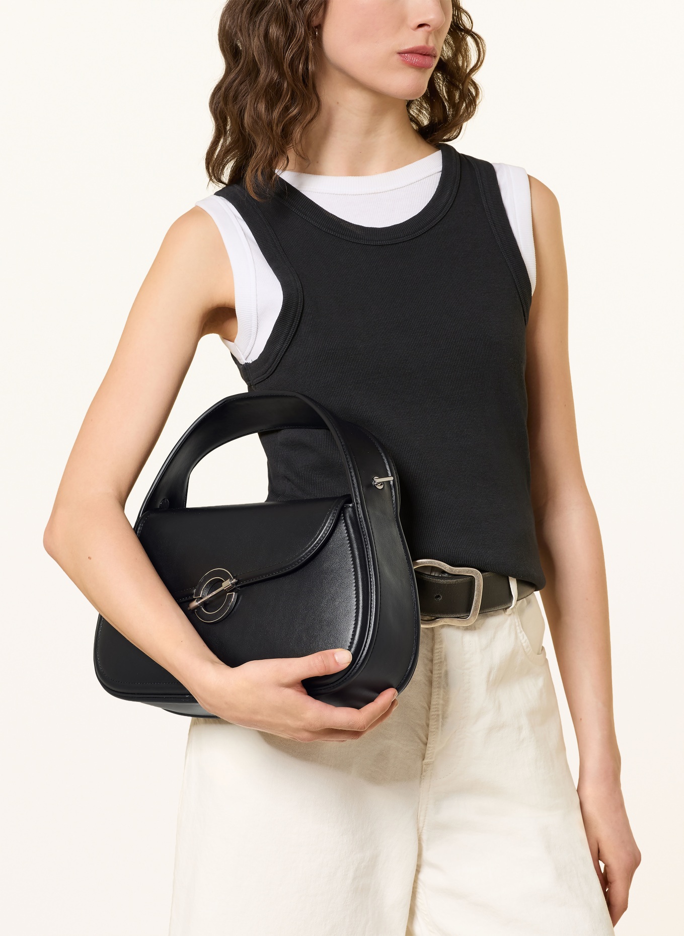 SAMSØE  SAMSØE SARYESGADE Handbag: BLACK / SILVER