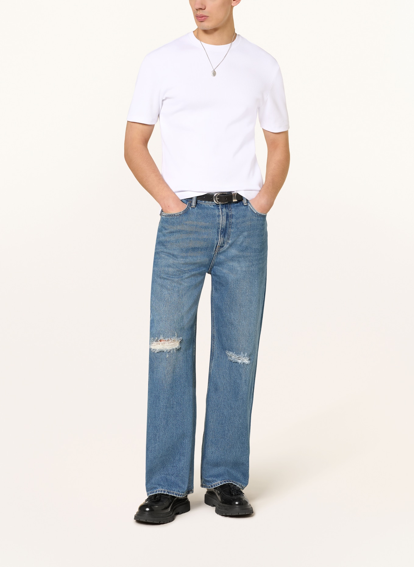 ALLSAINTS T-Shirt THEO: WEISS