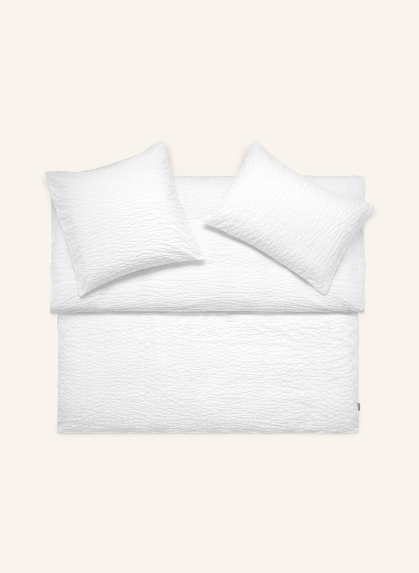 SCHLOSSBERG Bettwäsche LENNY: WEISS