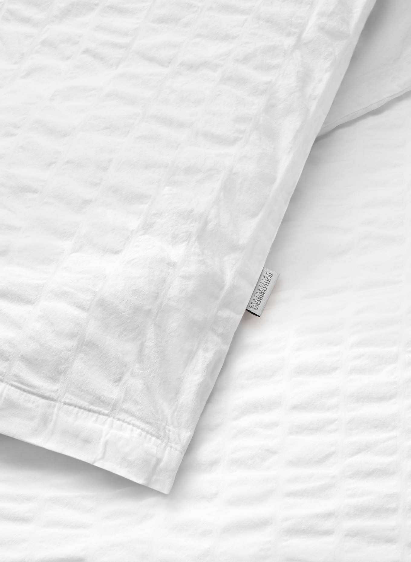 SCHLOSSBERG Bettwäsche LENNY: WEISS