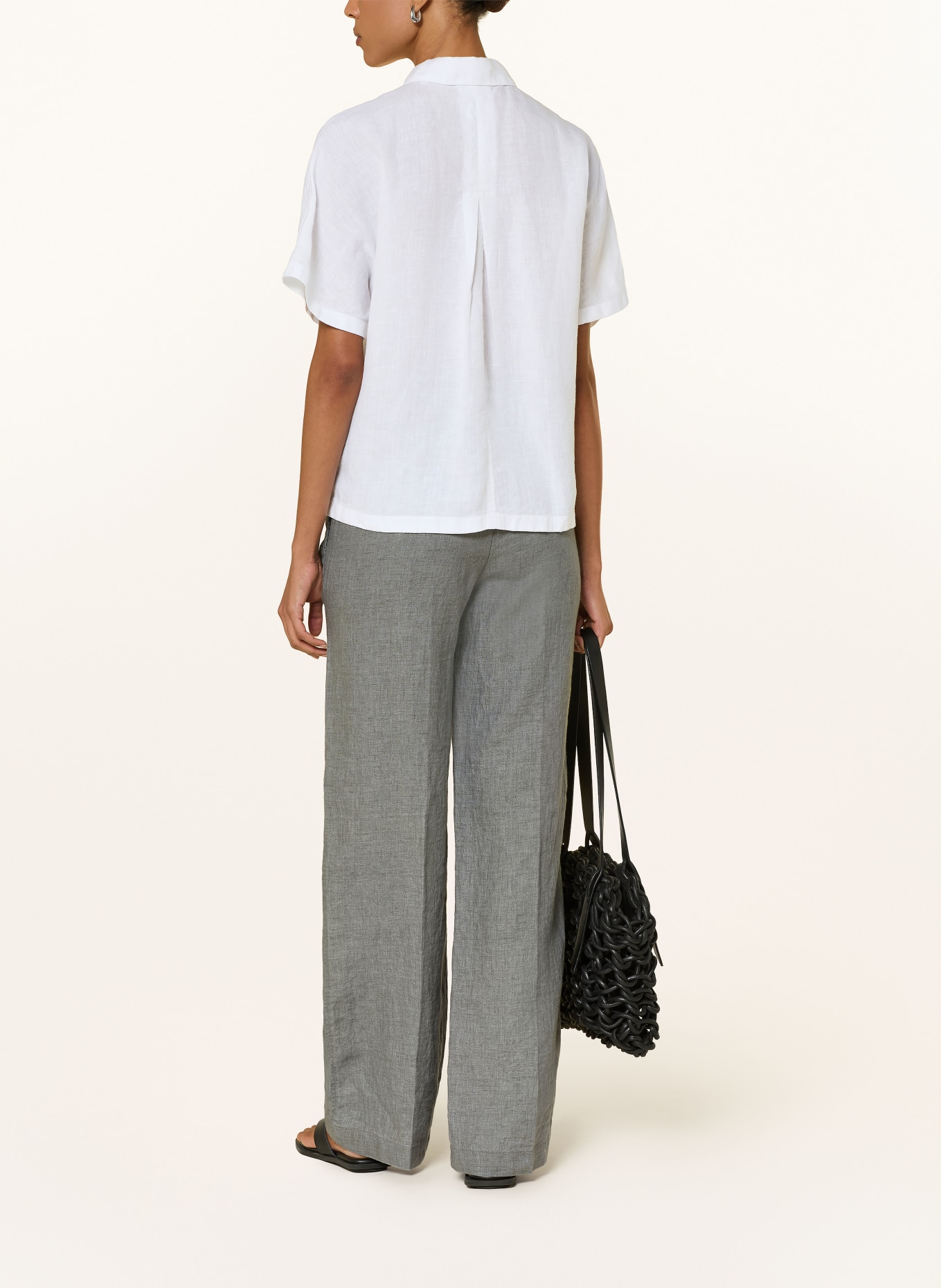 Marc O'Polo Hemdbluse aus Leinen: WEISS