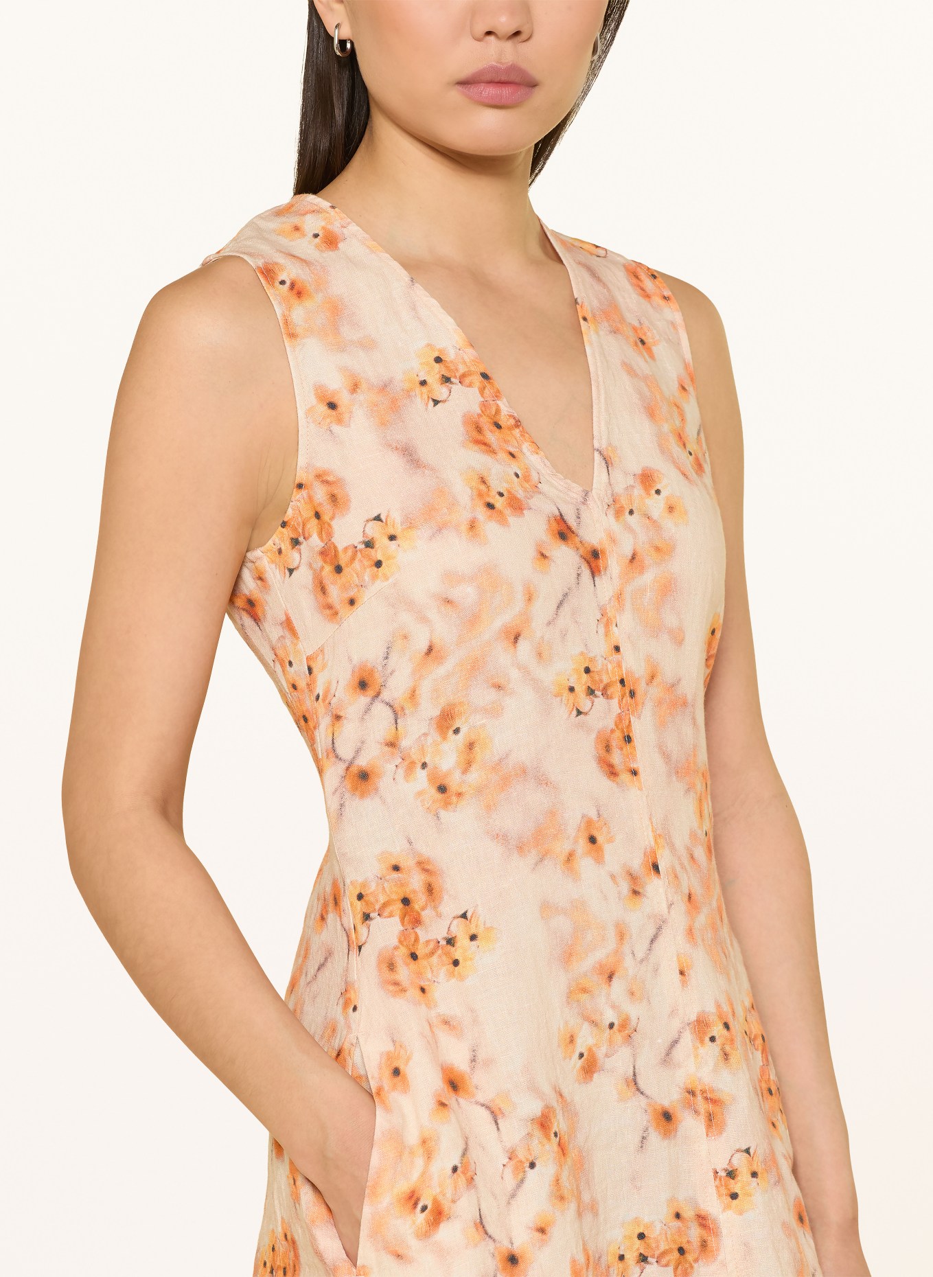 Marc O'Polo Lněné šaty: ORANŽOVÁ