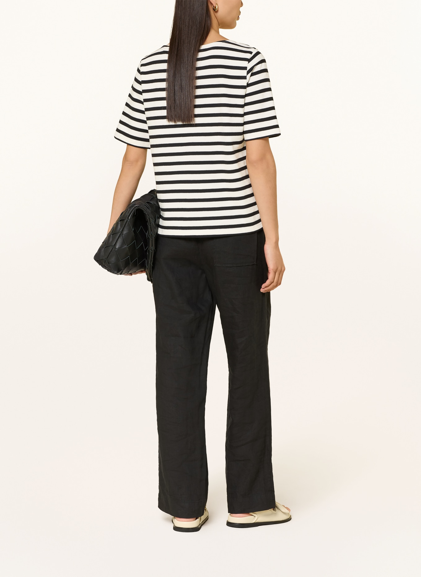 Marc O'Polo T-shirt: BLANC / NOIR