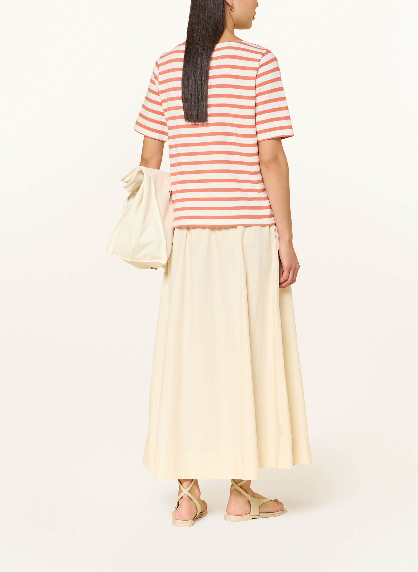 Marc O'Polo T-Shirt: WEISS / ORANGE