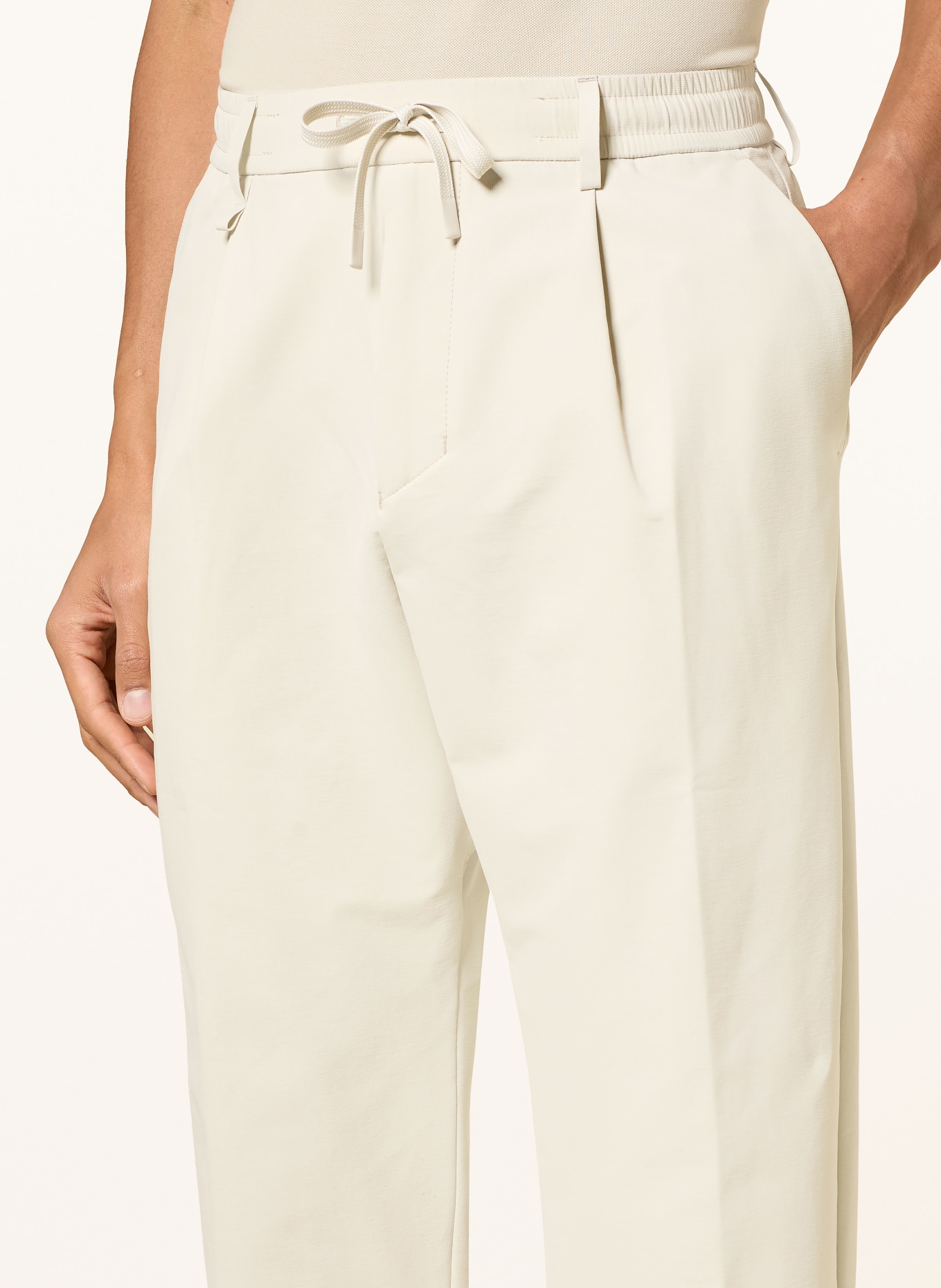 BOSS Spodnie golfowe CONVERT PL NETWOR: KREMOWY